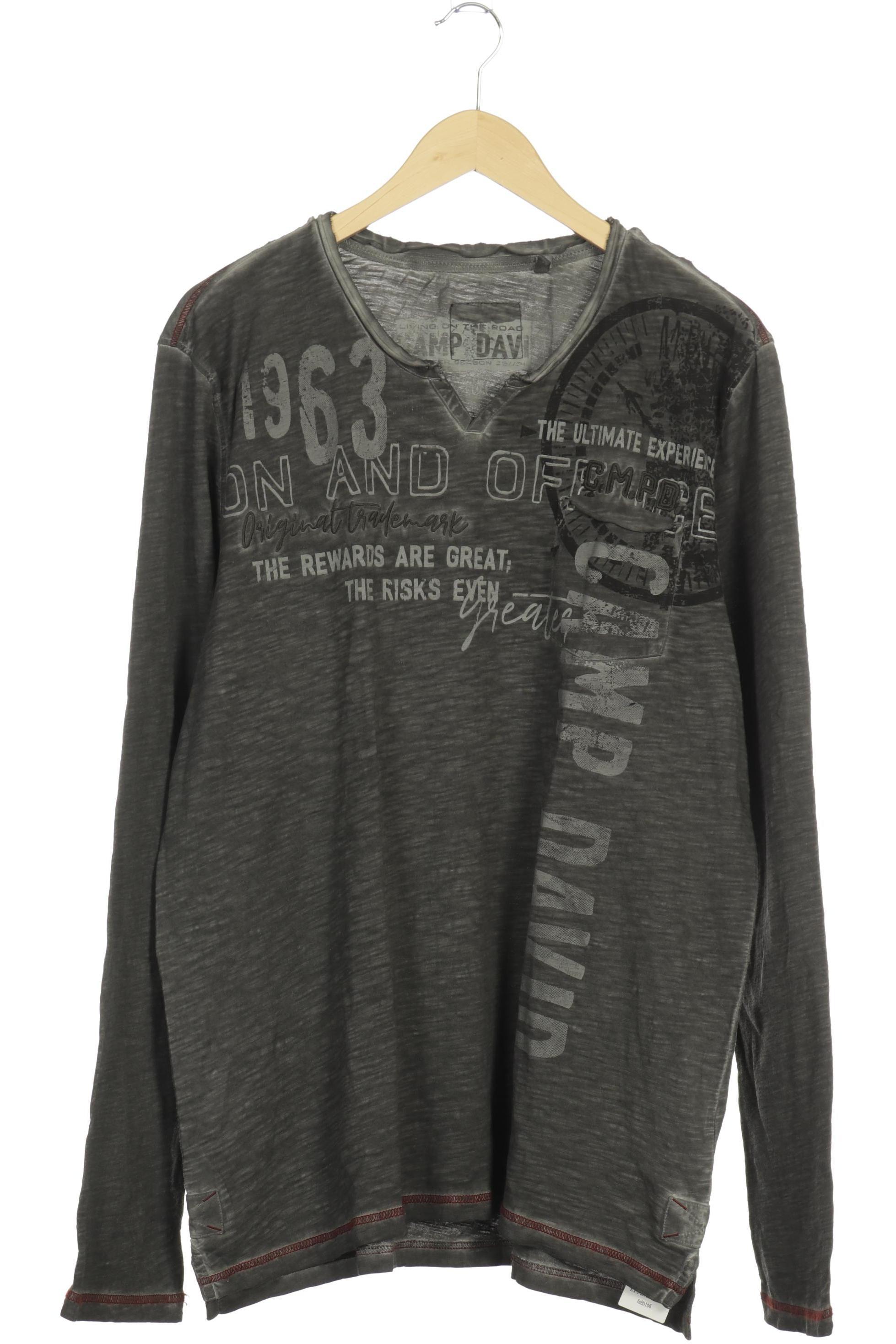 

Camp David Herren Langarmshirt, grau, Gr.