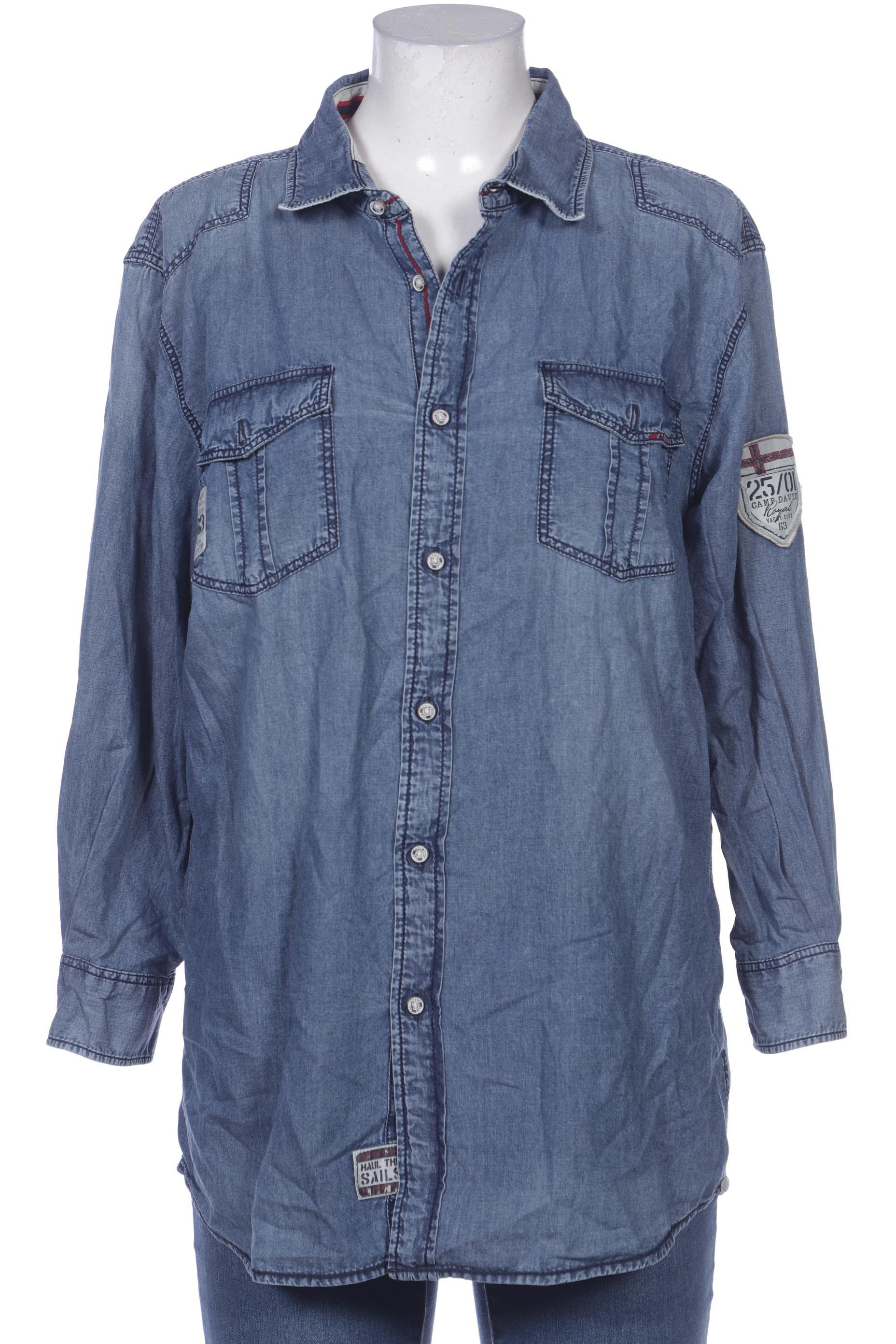 

Camp David Damen Bluse, blau, Gr. 42