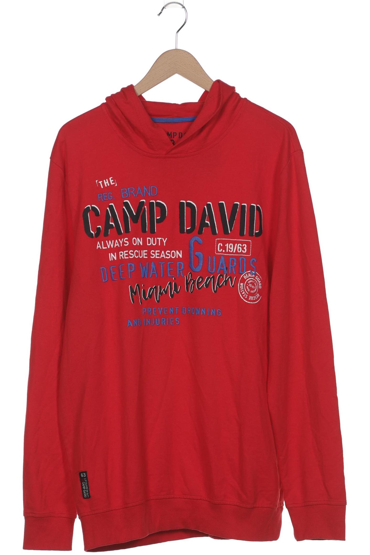 

Camp David Damen Kapuzenpullover, rot, Gr. 46
