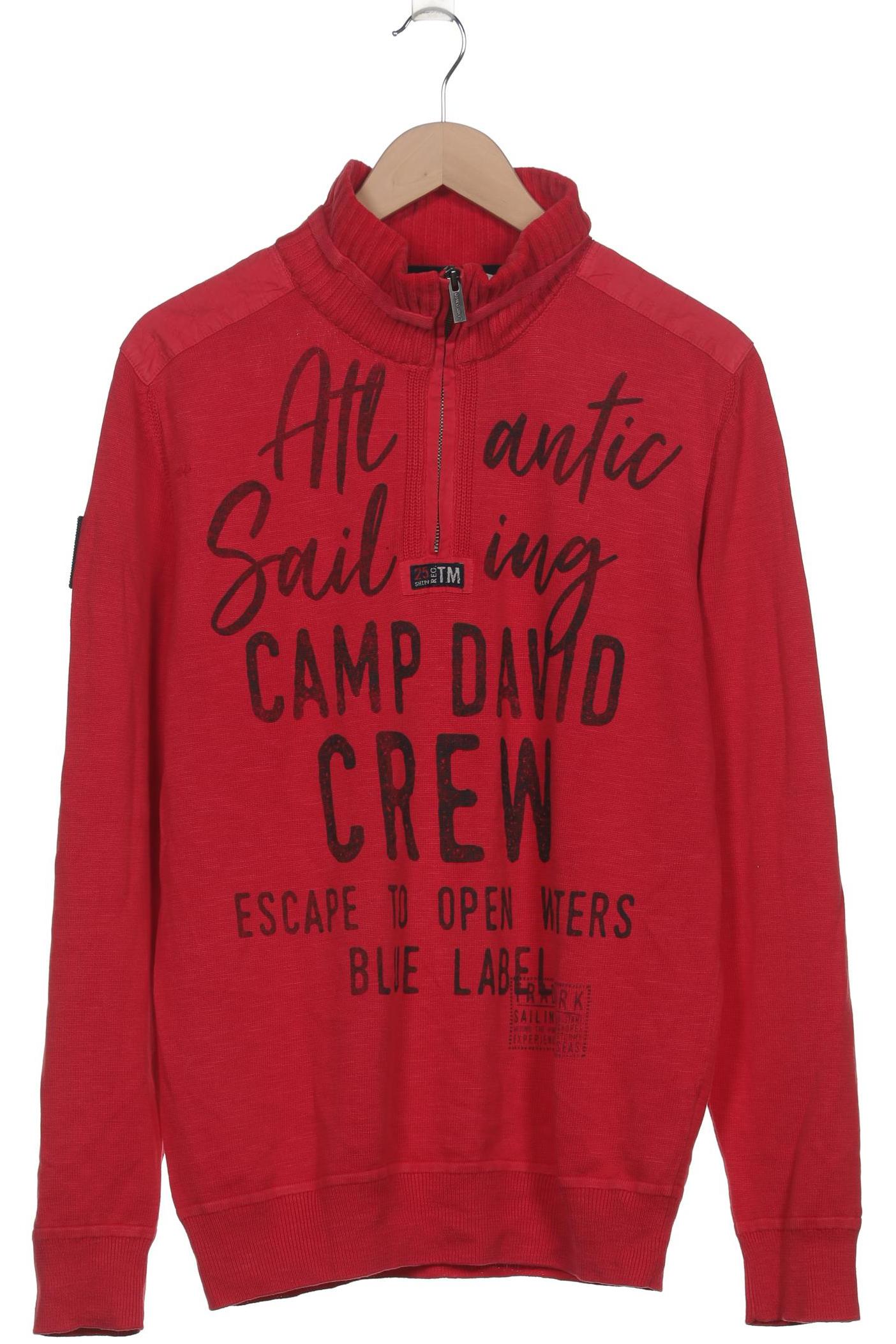 Thumbnail - Camp David Damen Pullover, rot, Gr. 42