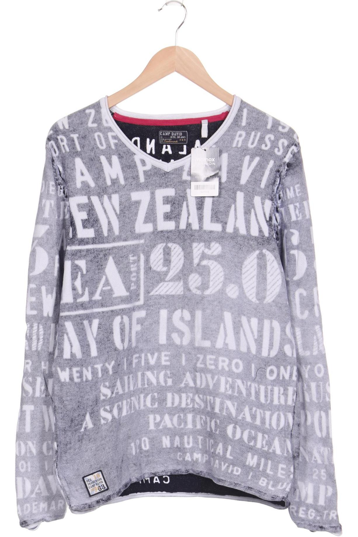 

Camp David Damen Pullover, grau