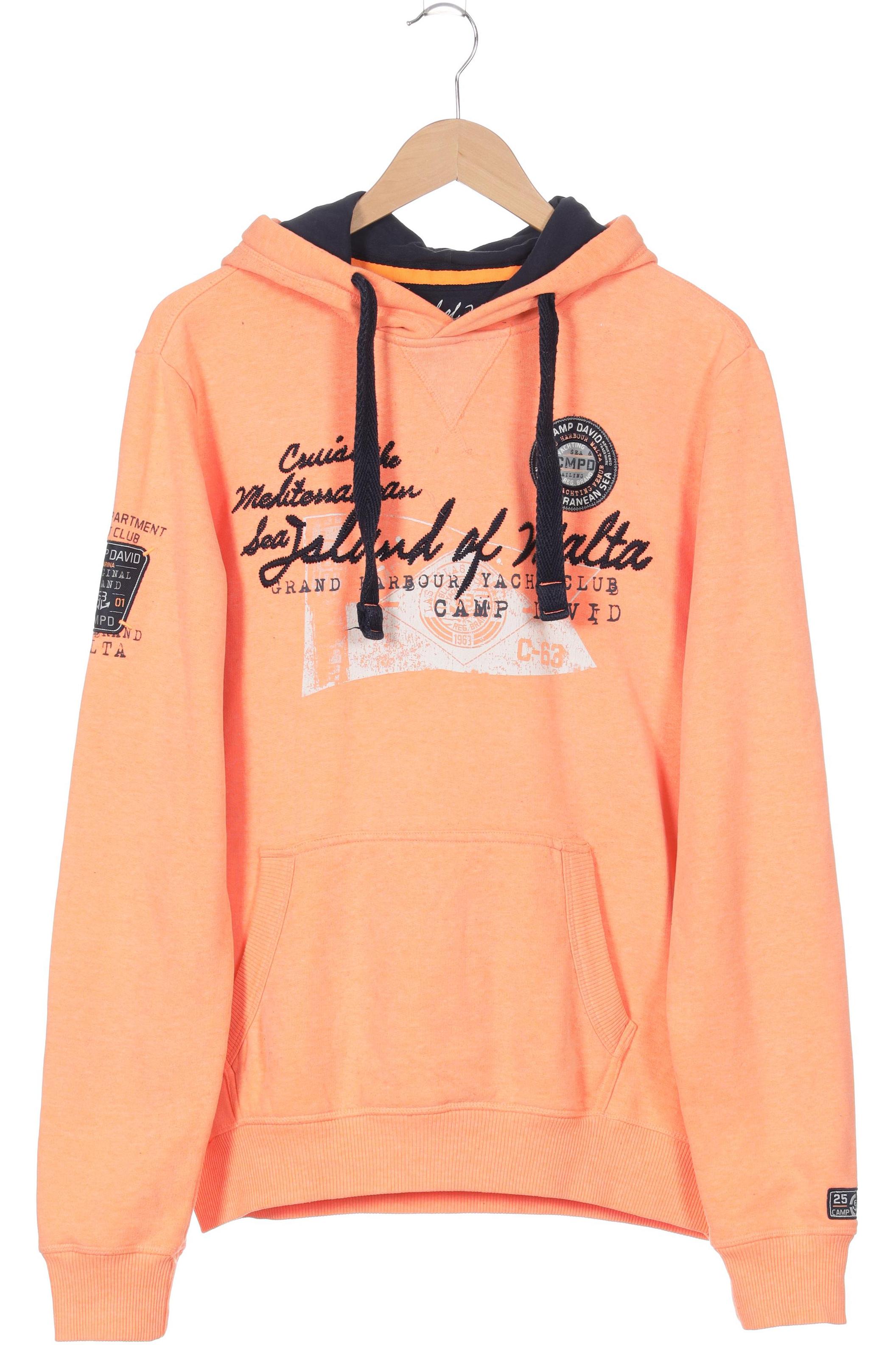 

Camp David Herren Kapuzenpullover, orange, Gr.