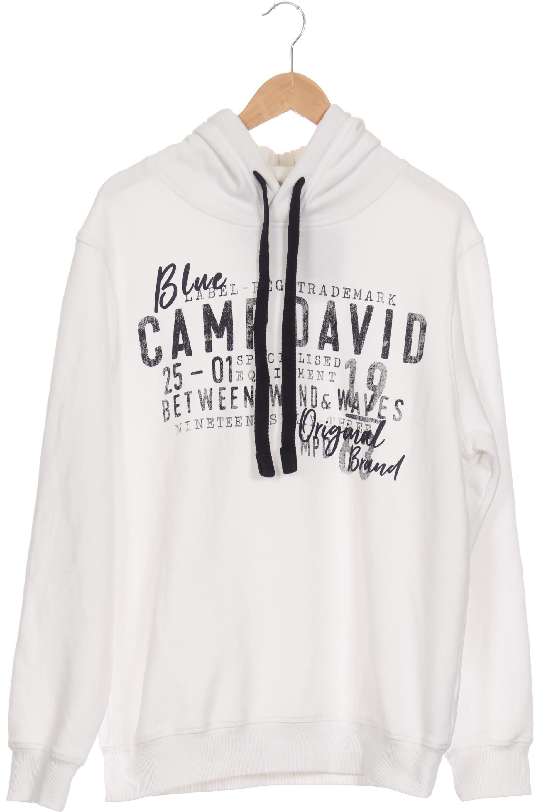 

Camp David Herren Kapuzenpullover, weiß, Gr.