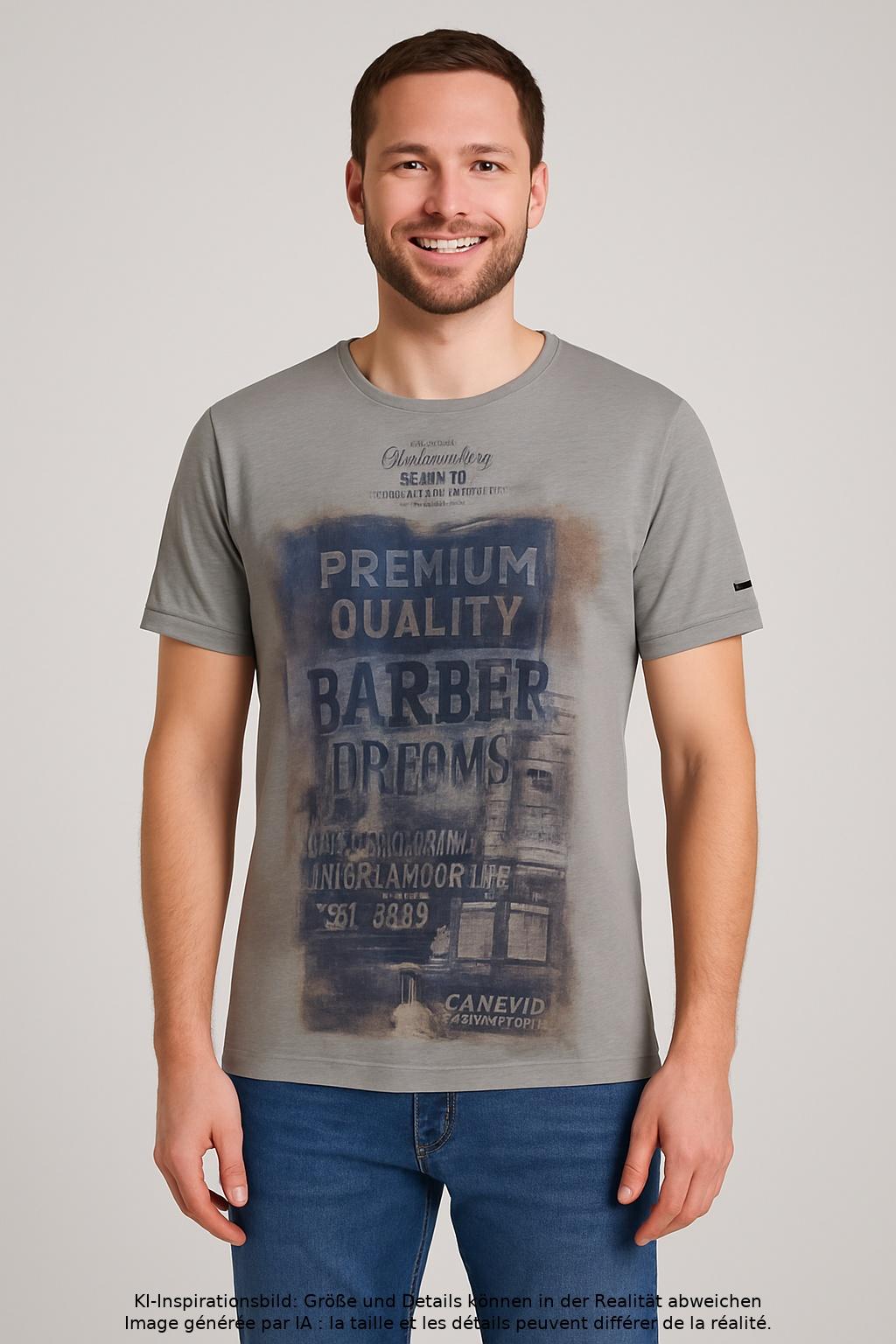 

Camp David Herren T-Shirt, grau, Gr. 54