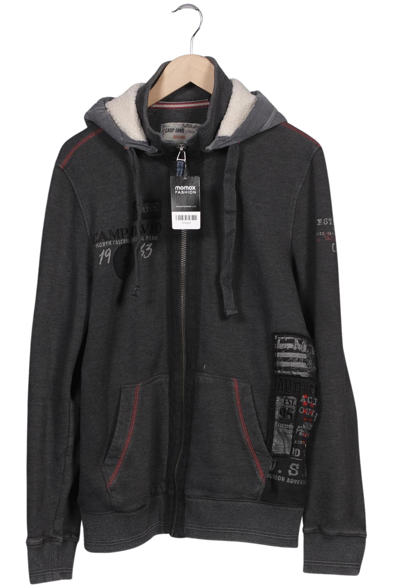 

Camp David Herren Kapuzenpullover, grau, Gr. 52