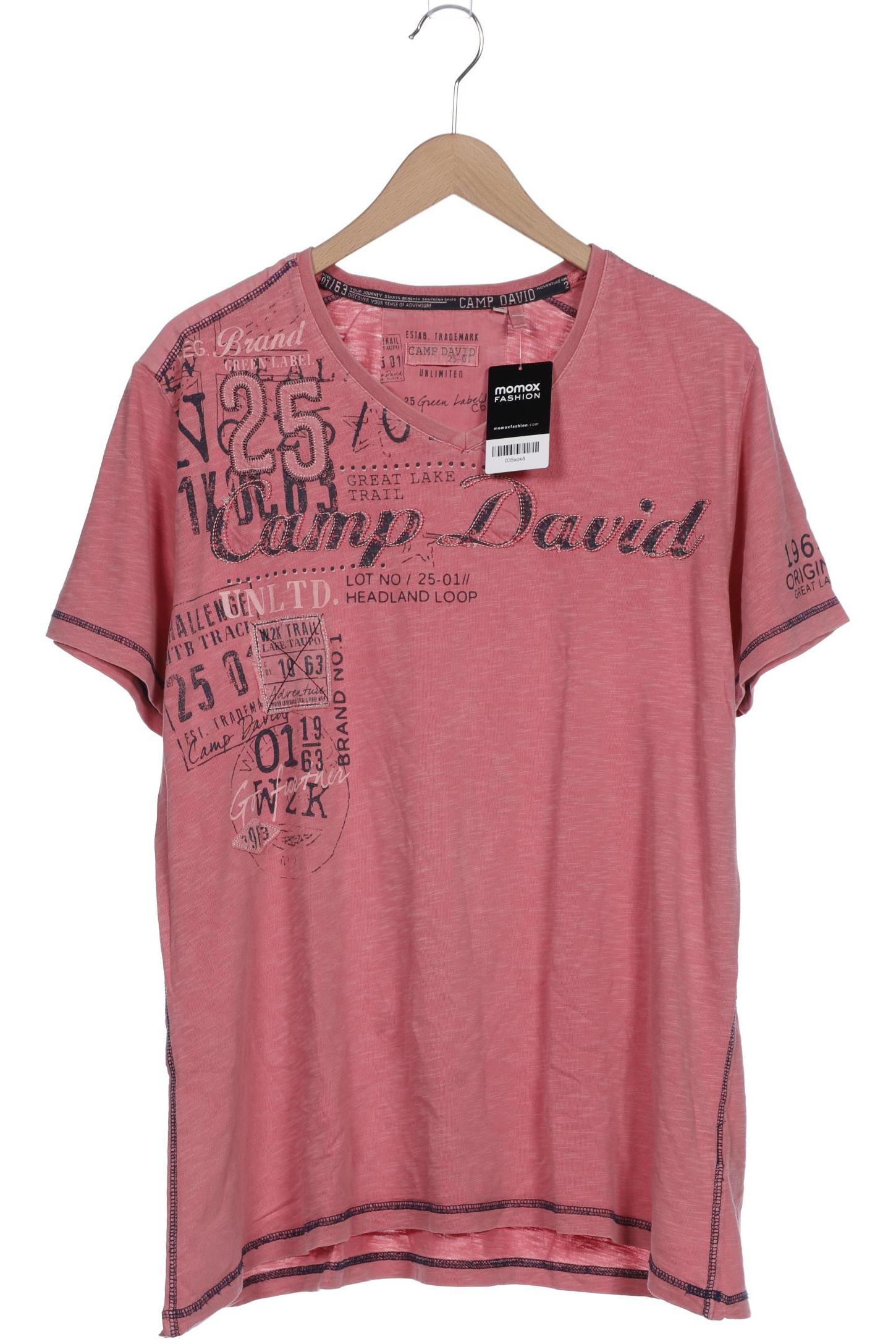 

Camp David Herren T-Shirt, pink, Gr. 56