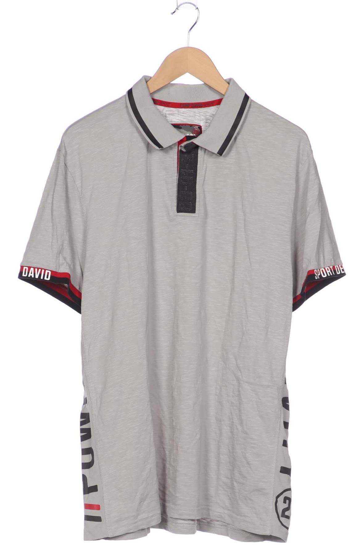 

Camp David Herren Poloshirt, grau