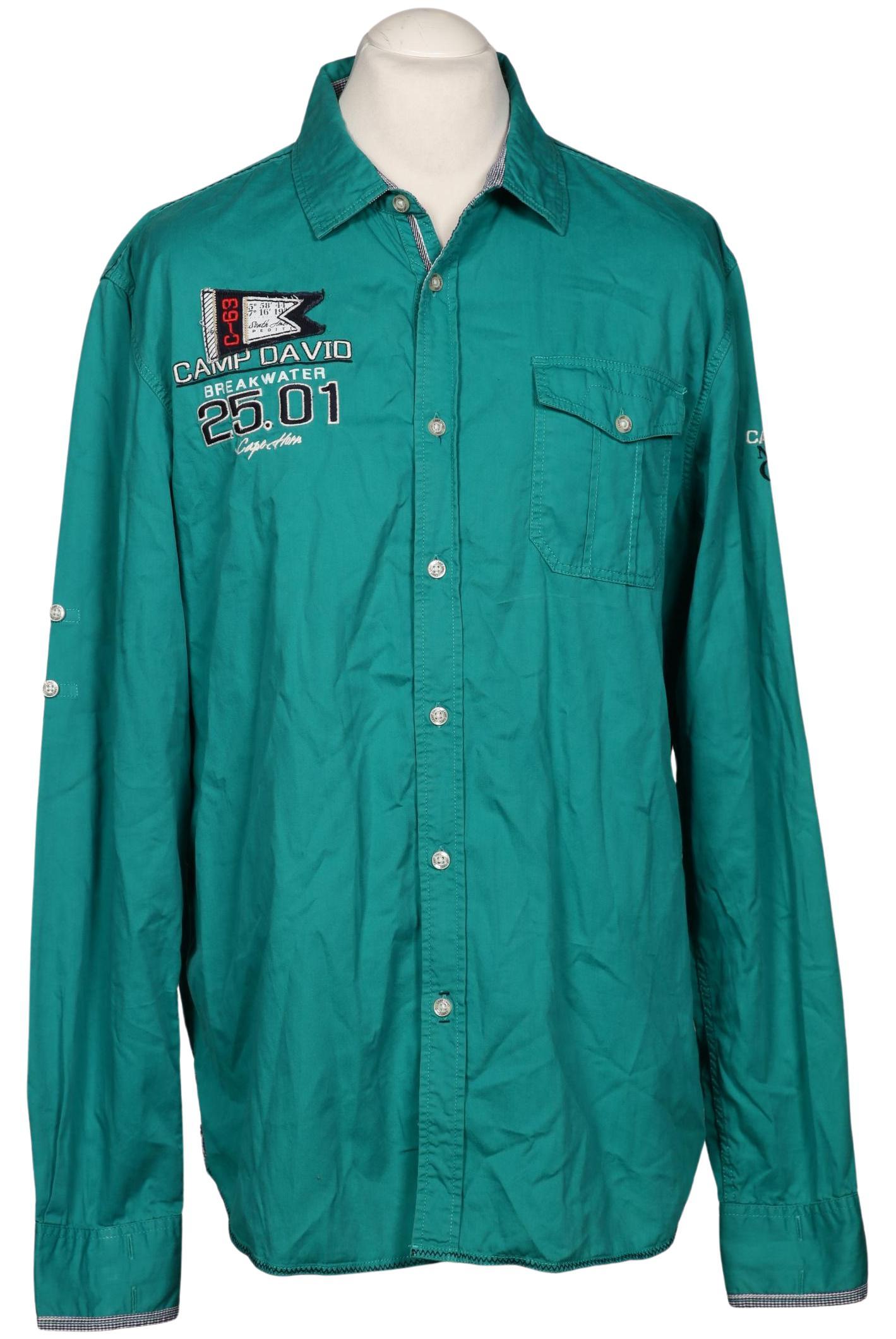 

Camp David Herren Hemd, türkis, Gr. 54