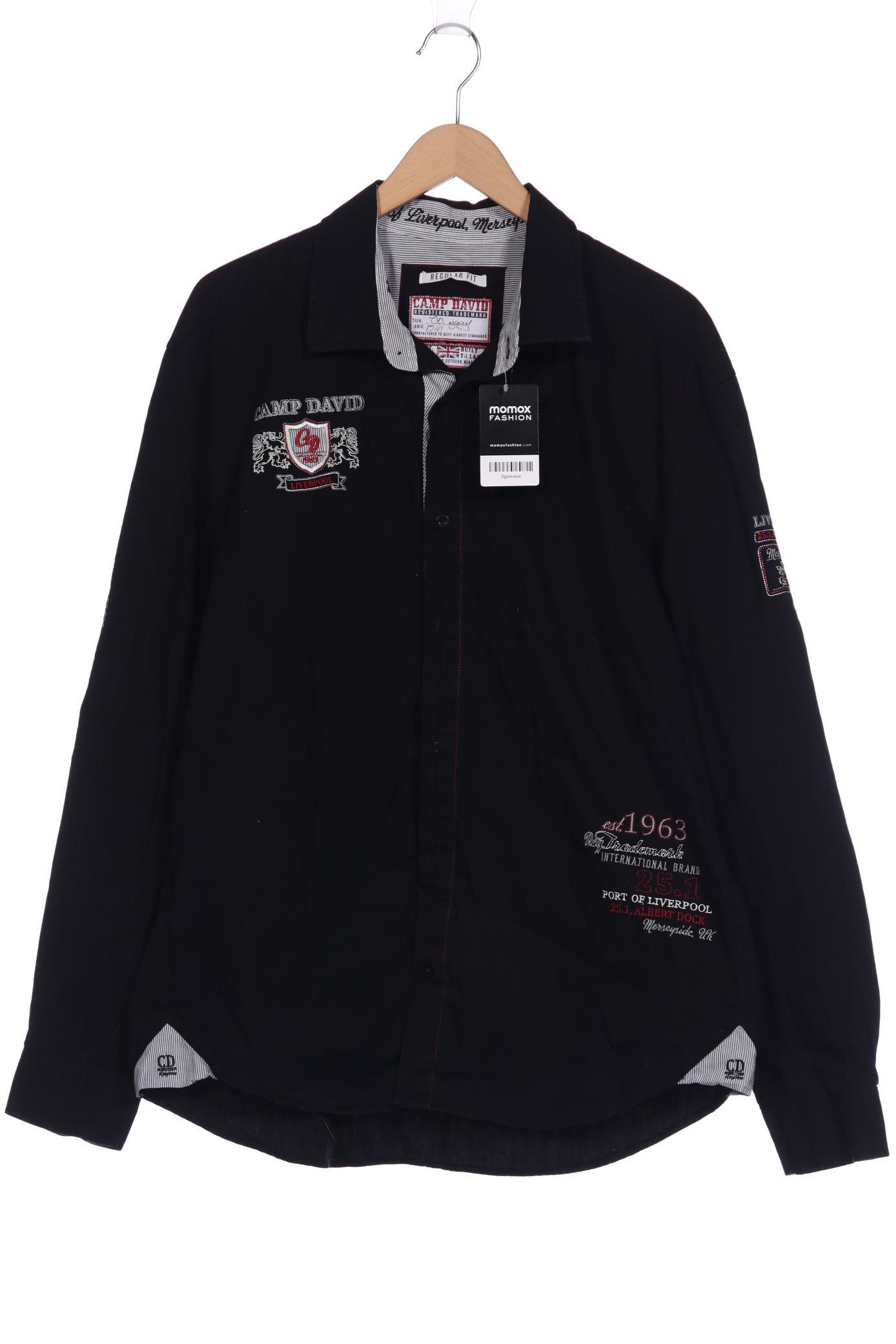 

Camp David Herren Hemd, schwarz