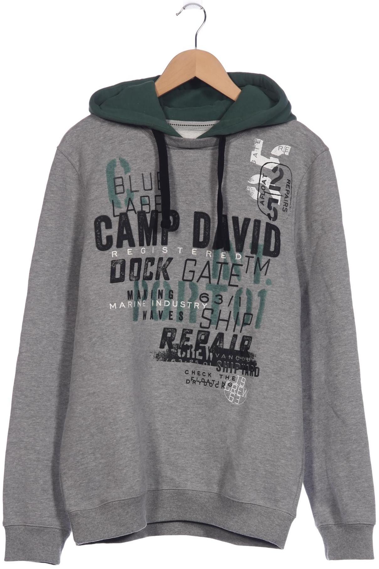 

Camp David Herren Kapuzenpullover, grau, Gr. 52