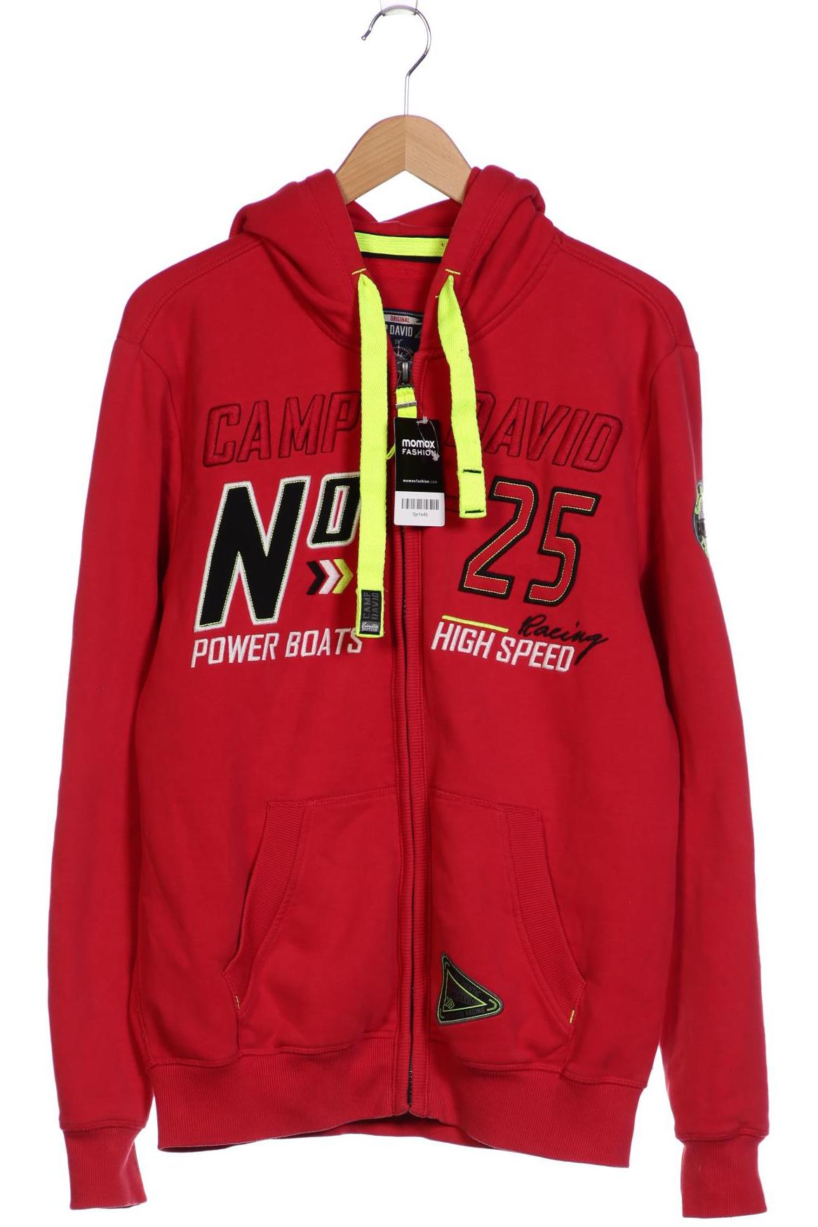 

Camp David Herren Kapuzenpullover, rot, Gr. 52