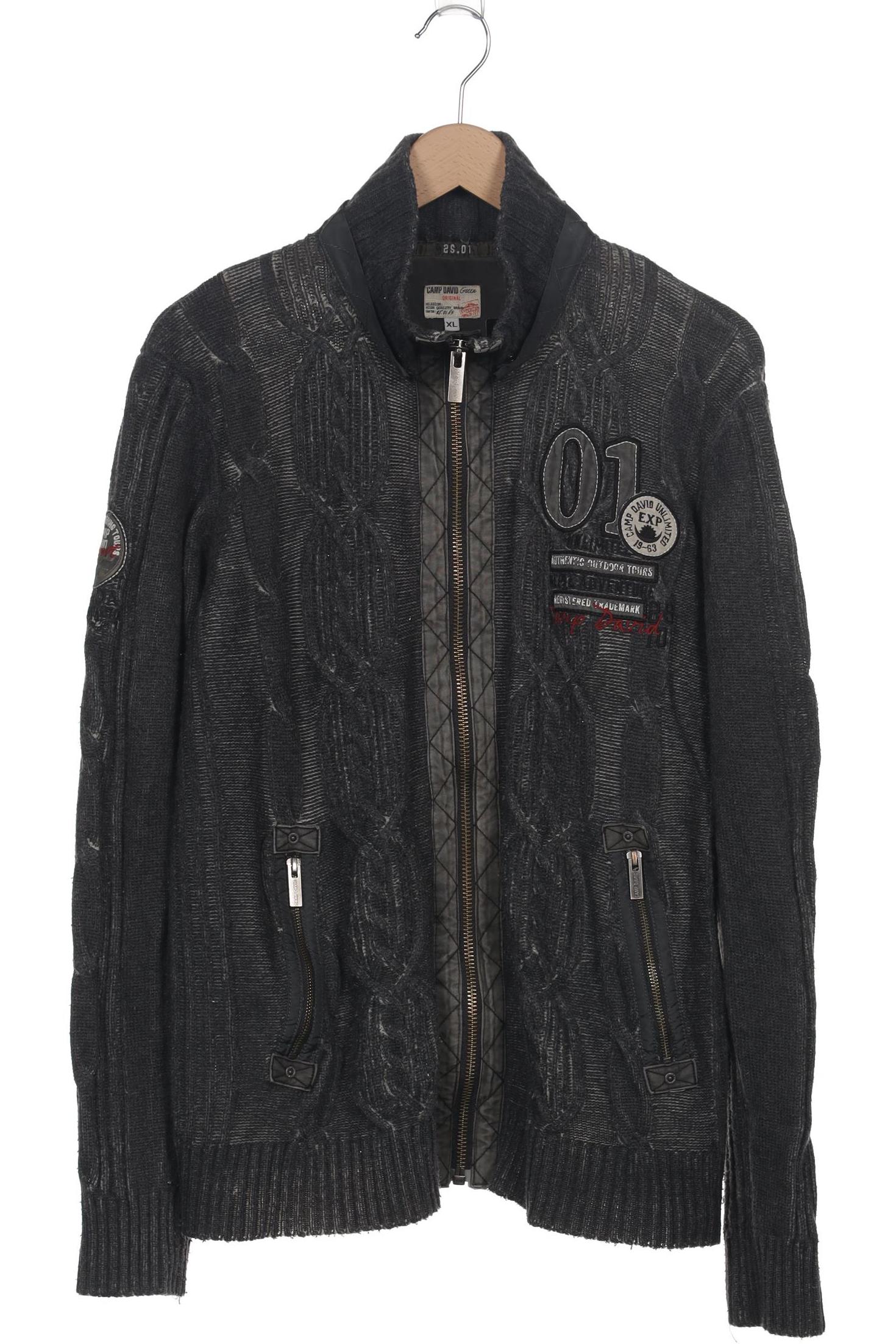 

Camp David Herren Strickjacke, grau, Gr. 54