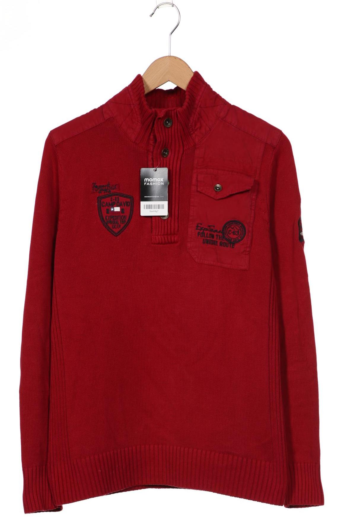 

Camp David Herren Pullover, rot