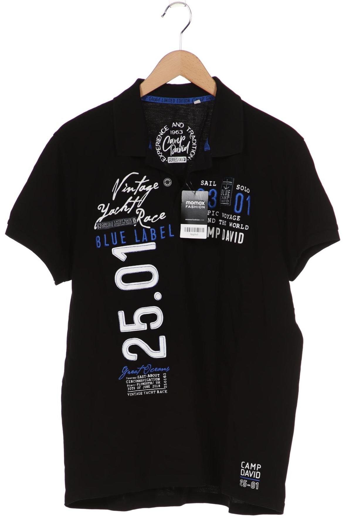 

Camp David Herren Poloshirt, schwarz