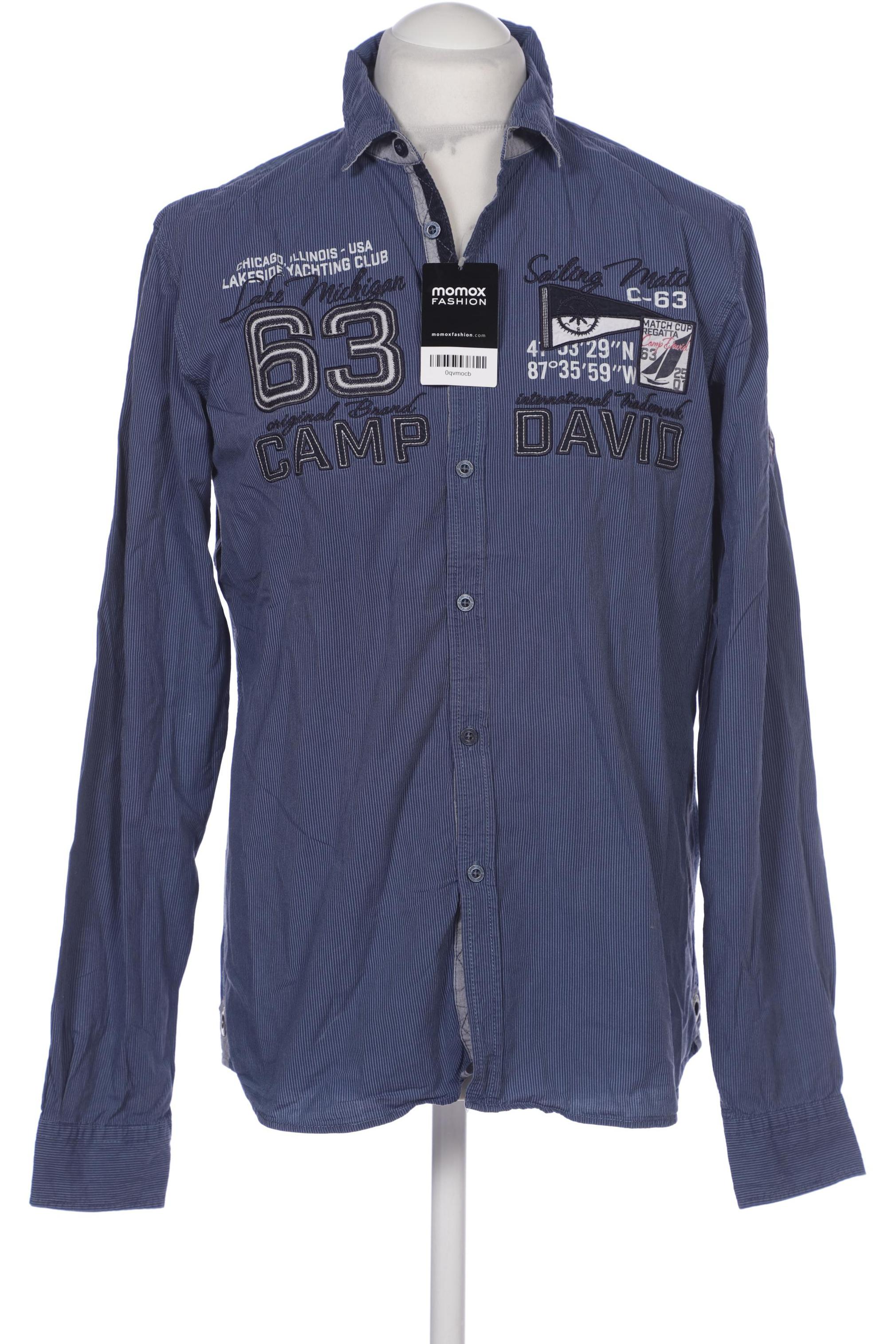

Camp David Herren Hemd, blau, Gr. 48