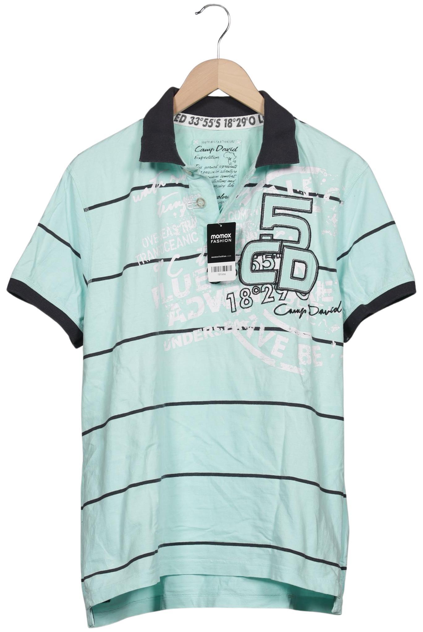 

Camp David Herren Poloshirt, türkis, Gr. 54