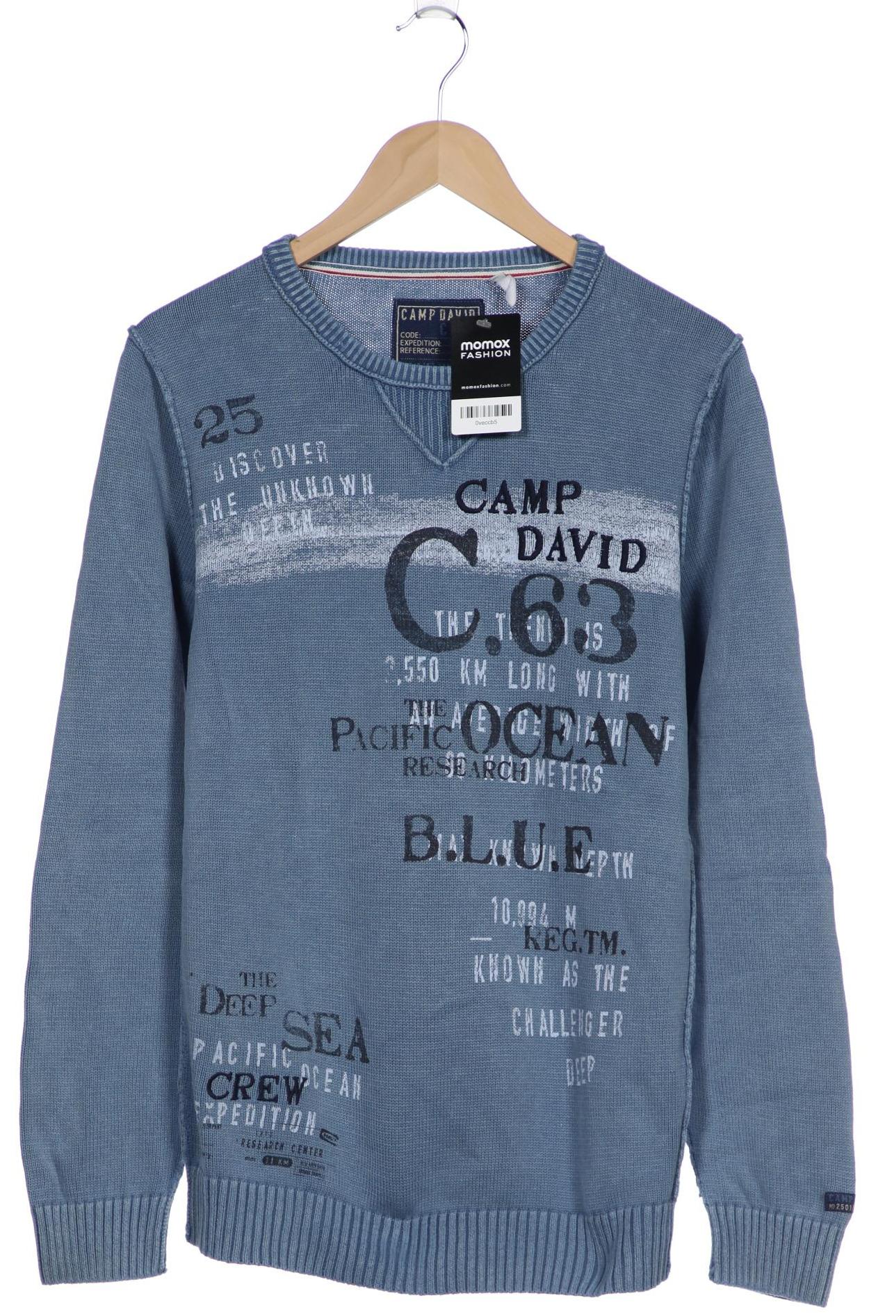 

Camp David Herren Pullover, blau