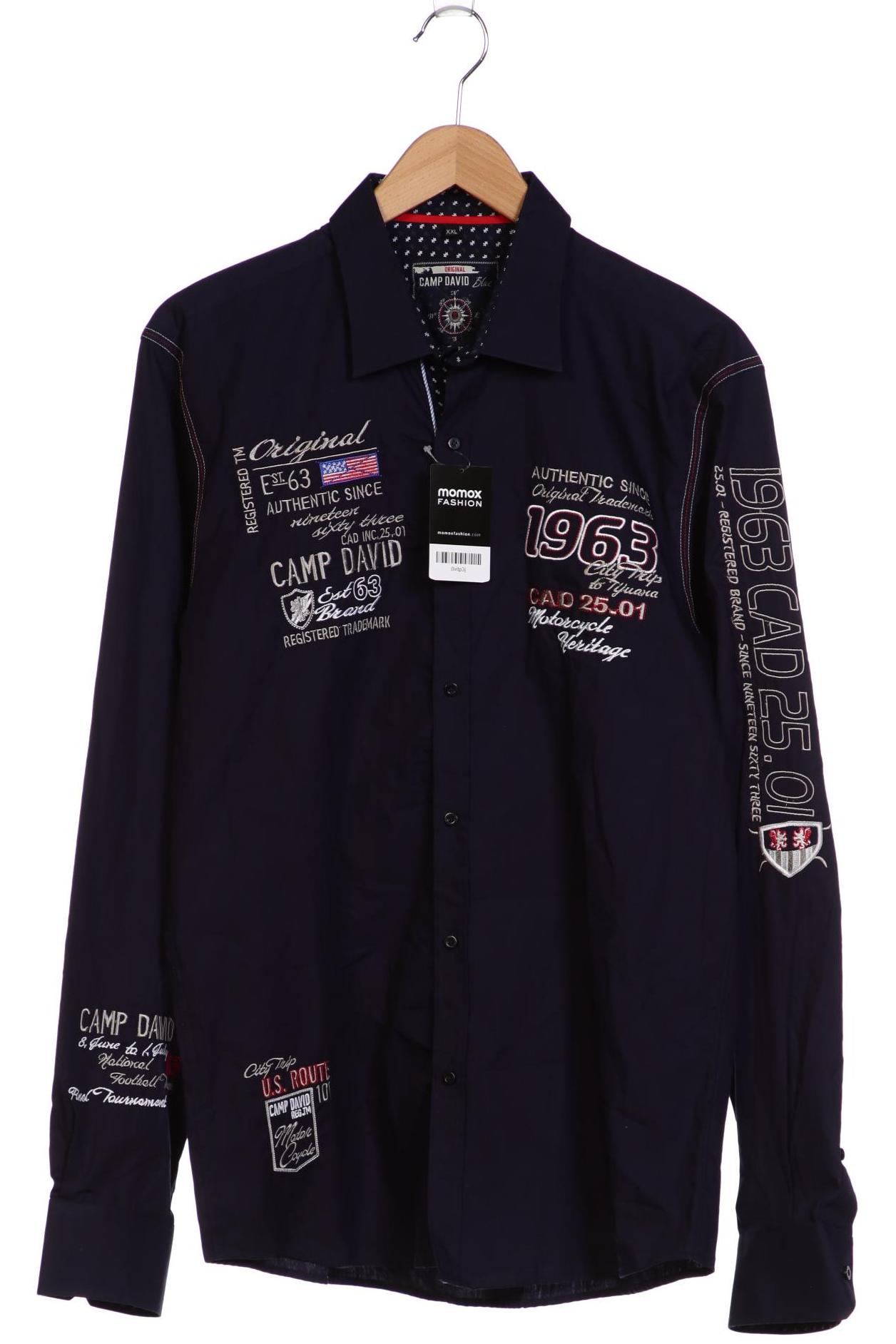 

Camp David Herren Hemd, marineblau, Gr. 56