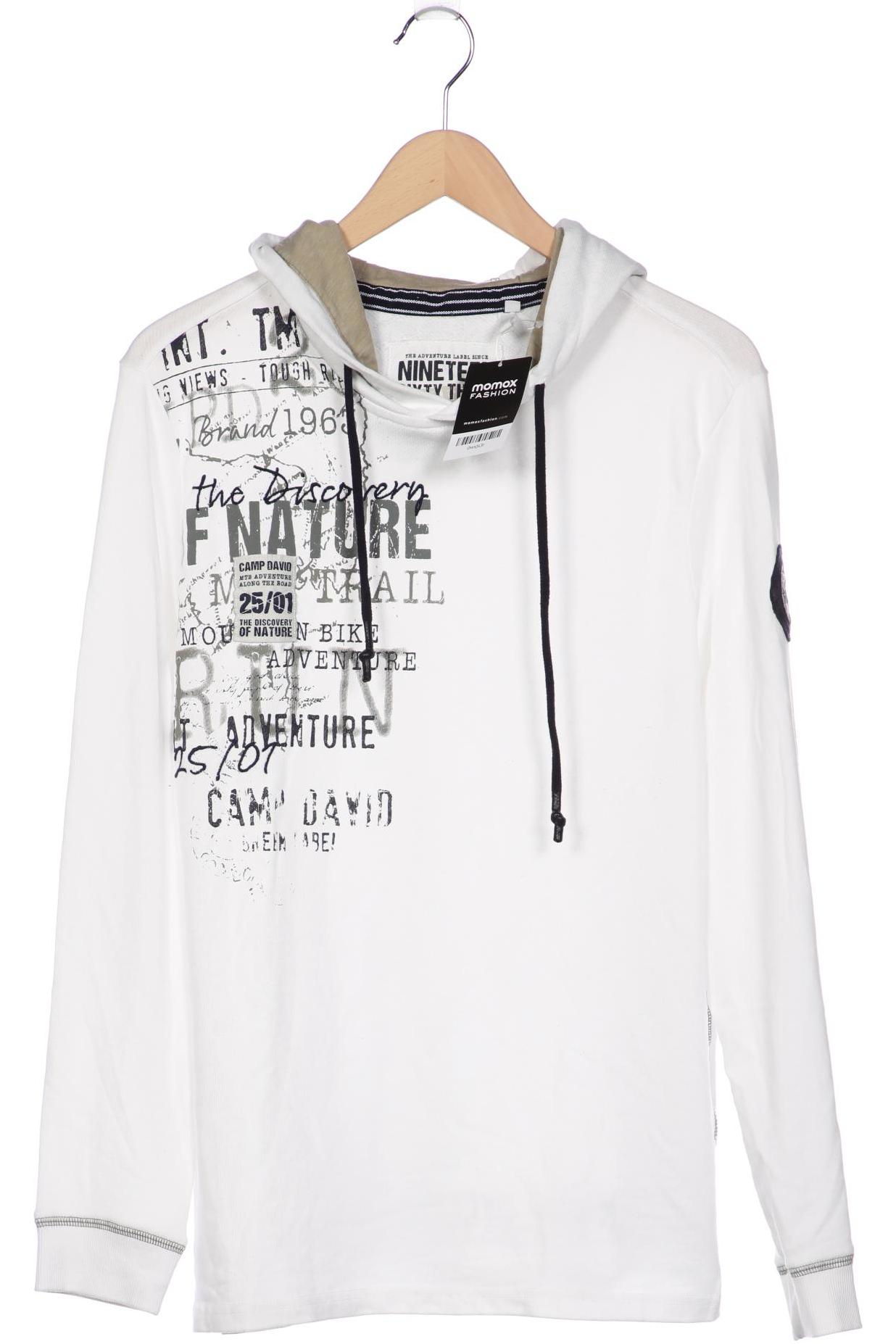

Camp David Herren Kapuzenpullover, weiß, Gr. 48