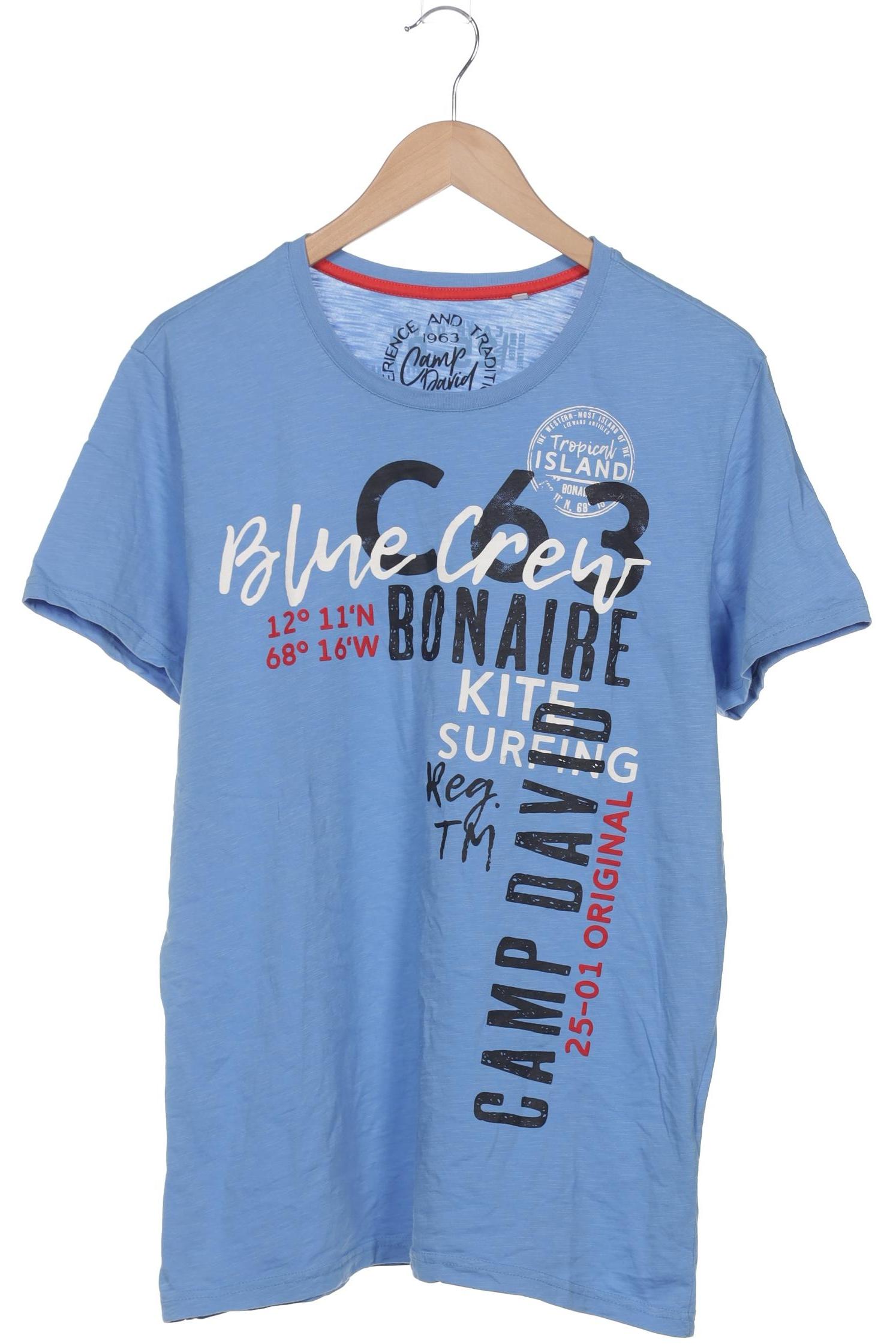 

Camp David Herren T-Shirt, blau, Gr. 48