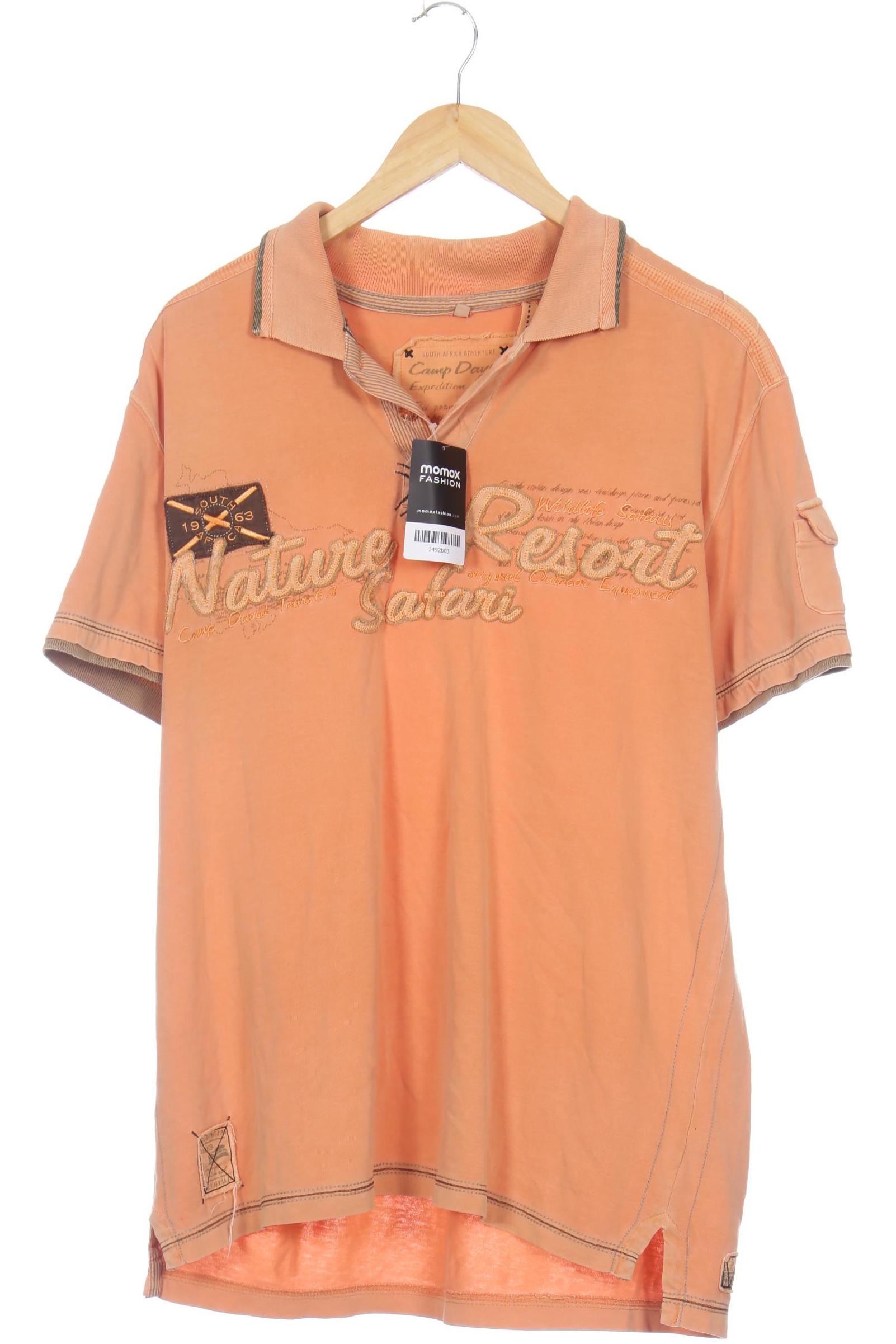 

Camp David Herren Poloshirt, orange, Gr. 54