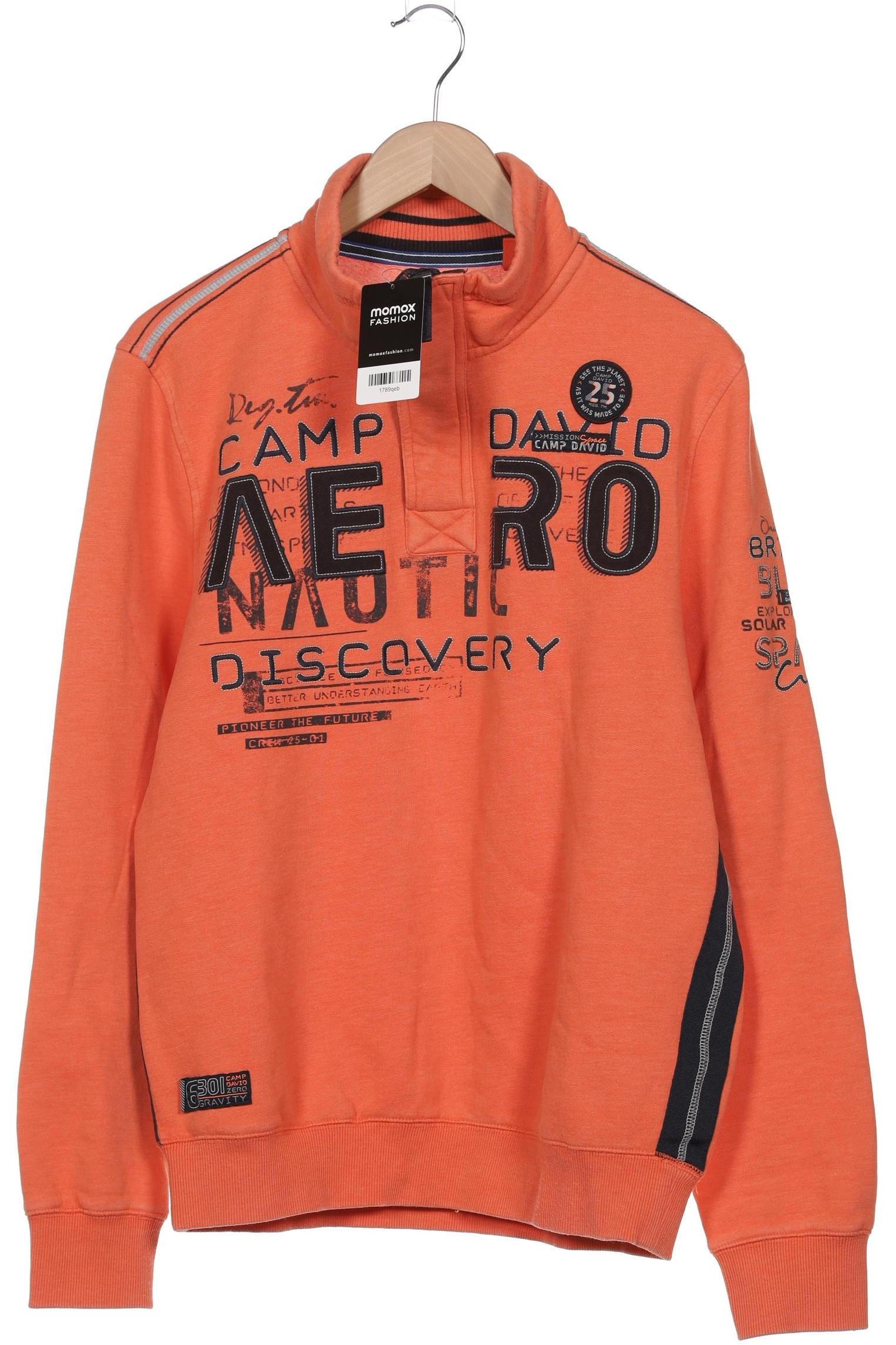 

Camp David Herren Sweatshirt, orange, Gr. 48
