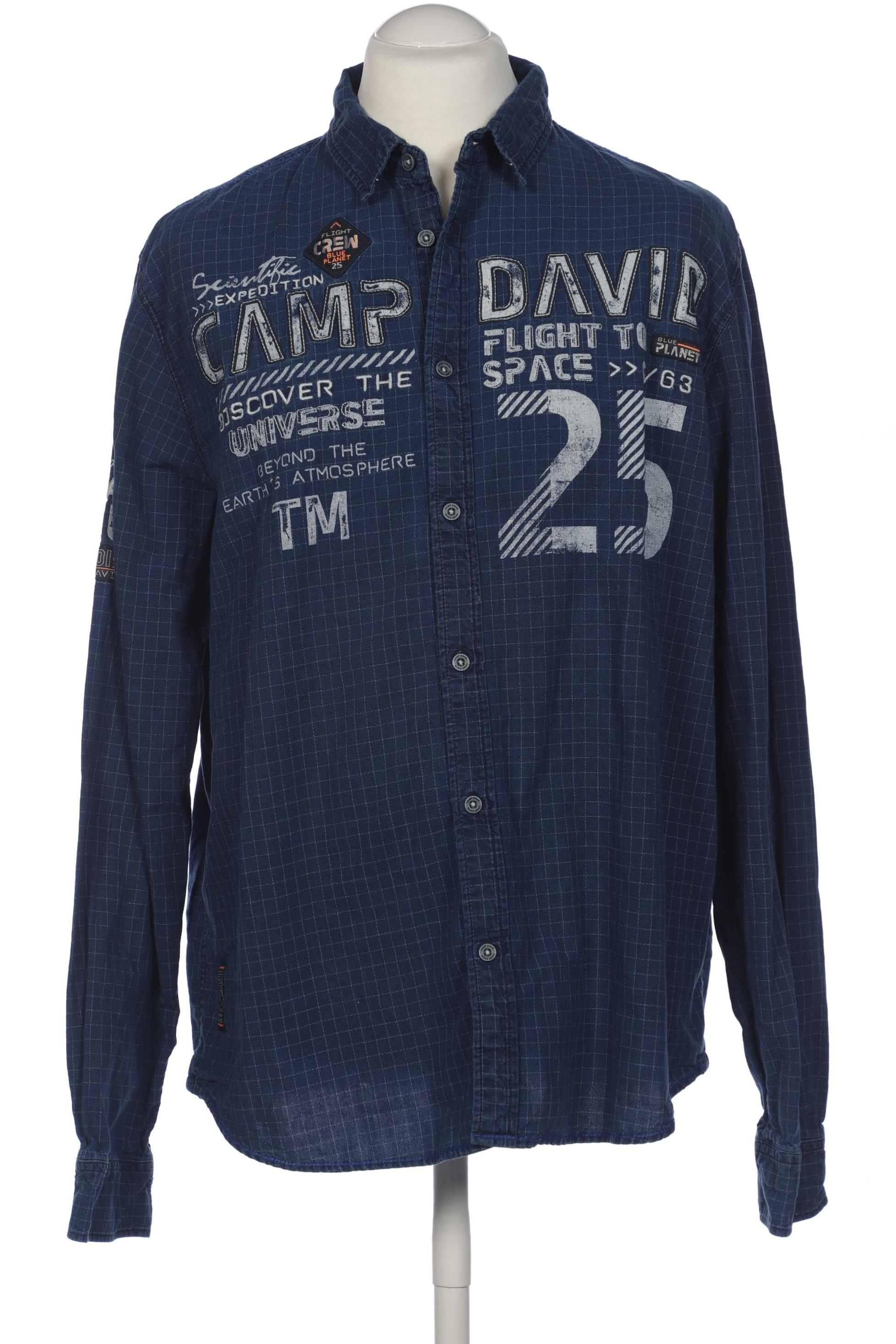 

Camp David Herren Hemd, marineblau, Gr. 54