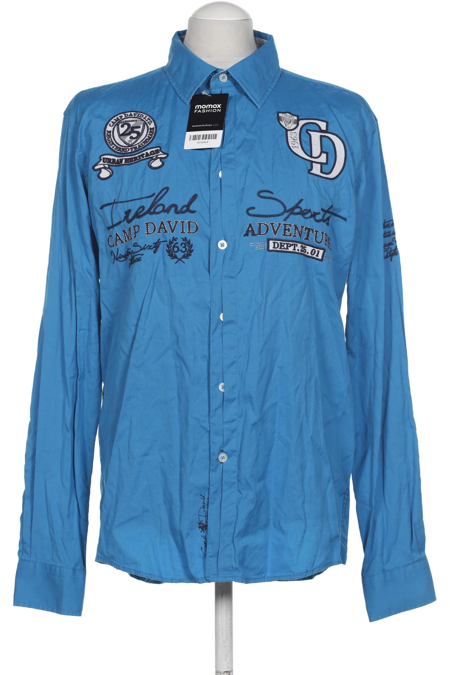 

Camp David Herren Hemd, blau