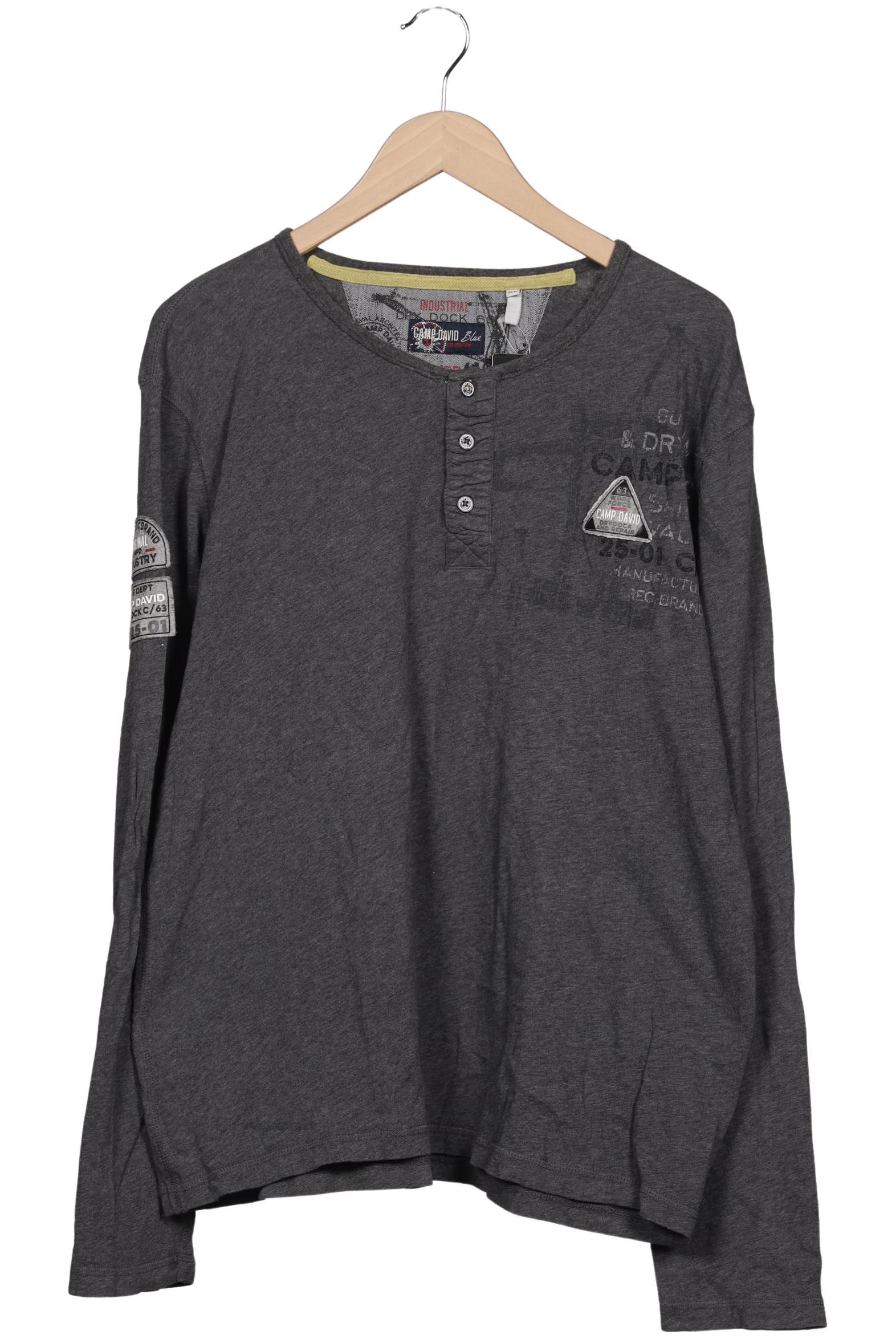 

Camp David Herren Langarmshirt, grau, Gr. 54