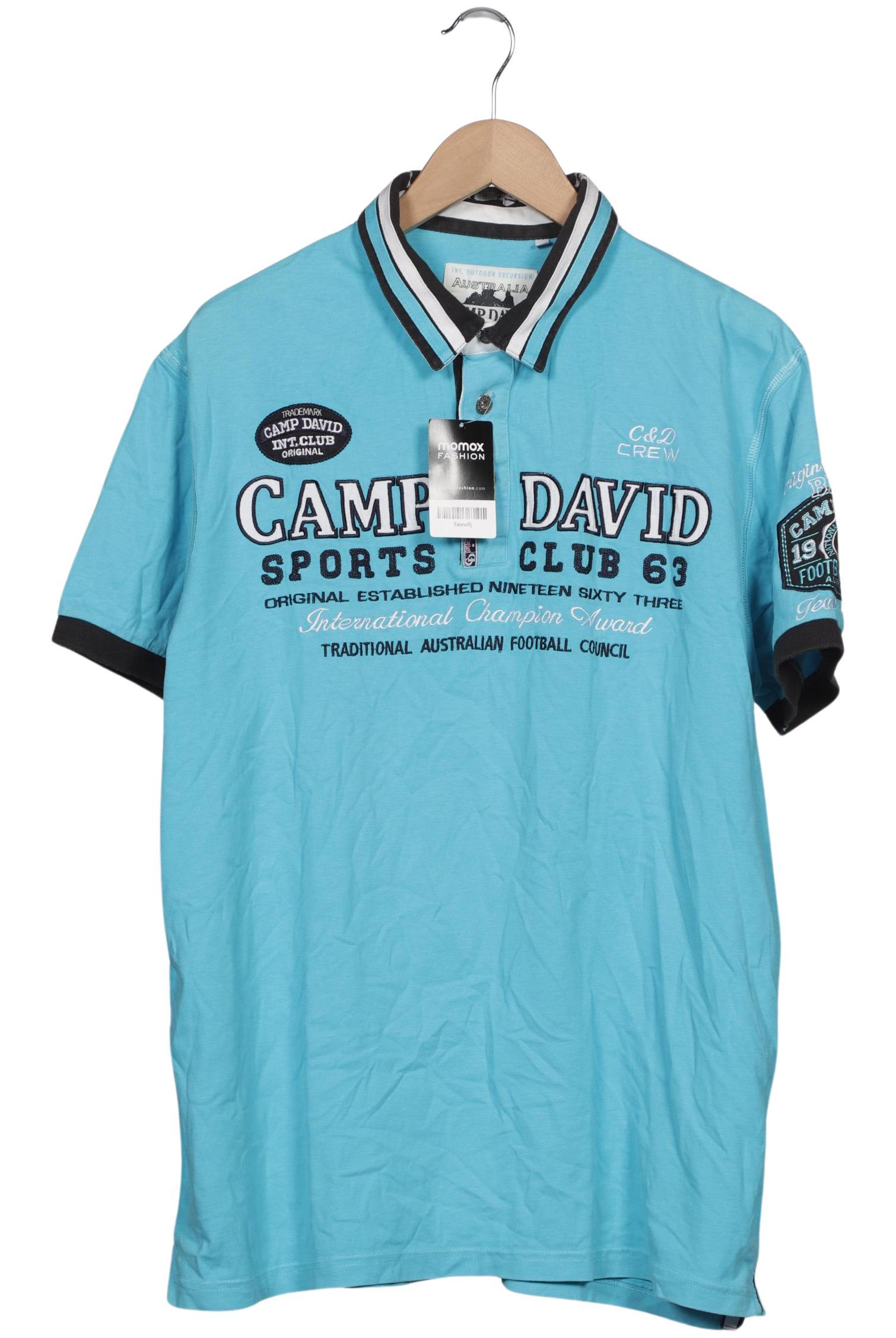 Thumbnail - Camp David Herren Poloshirt, hellblau, Gr. 56
