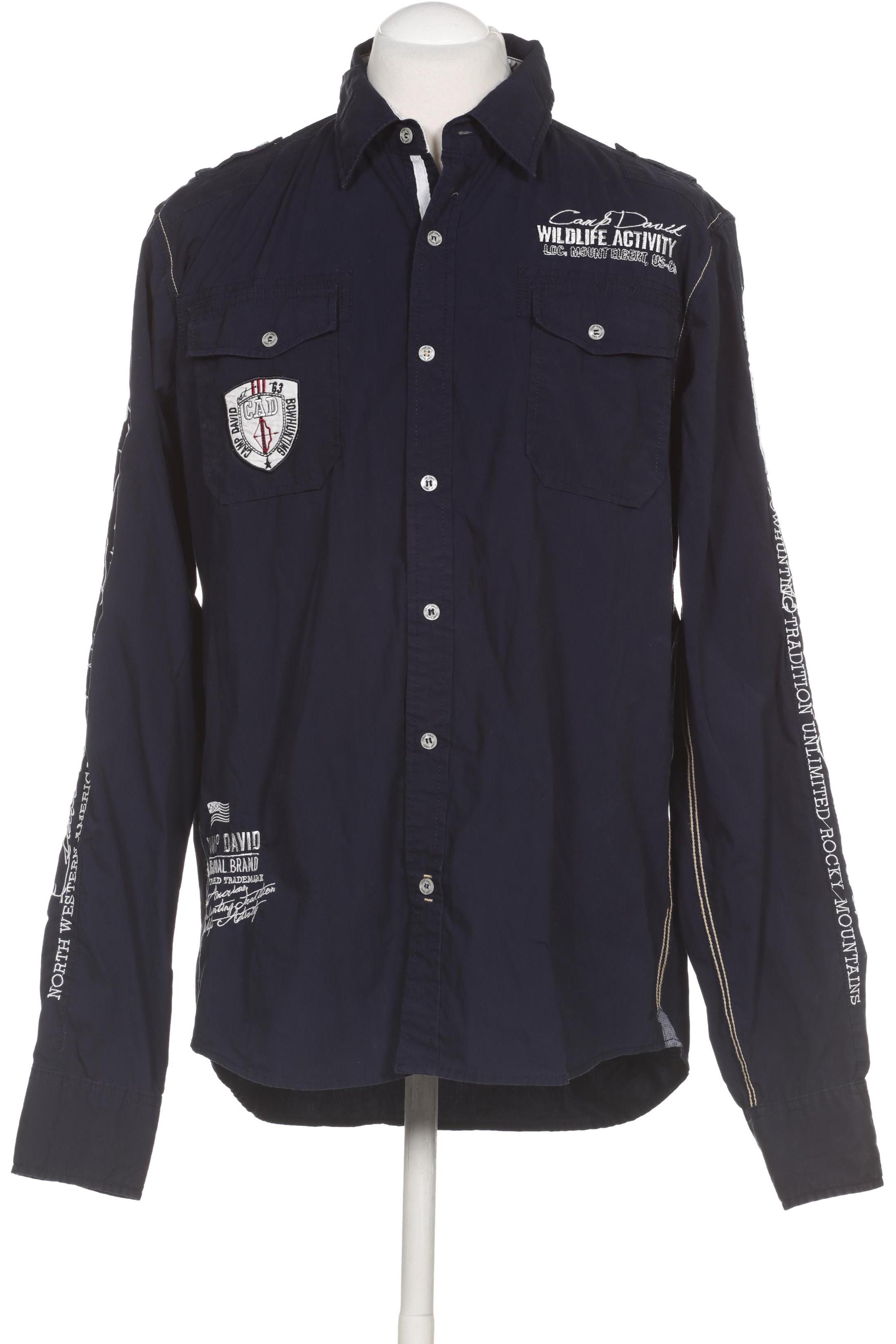 

Camp David Herren Hemd, blau, Gr.