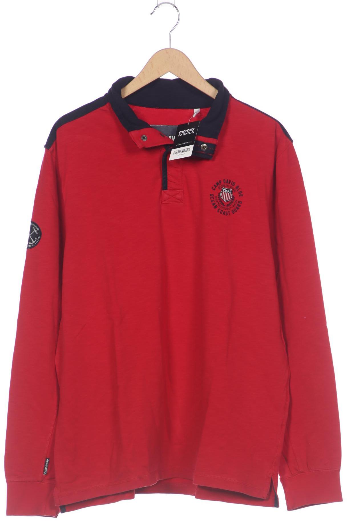 

Camp David Herren Langarmshirt, rot, Gr. 56
