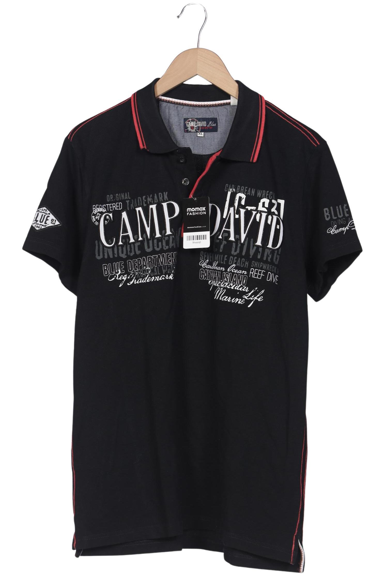 Thumbnail - Camp David Herren Poloshirt, schwarz, Gr. 54