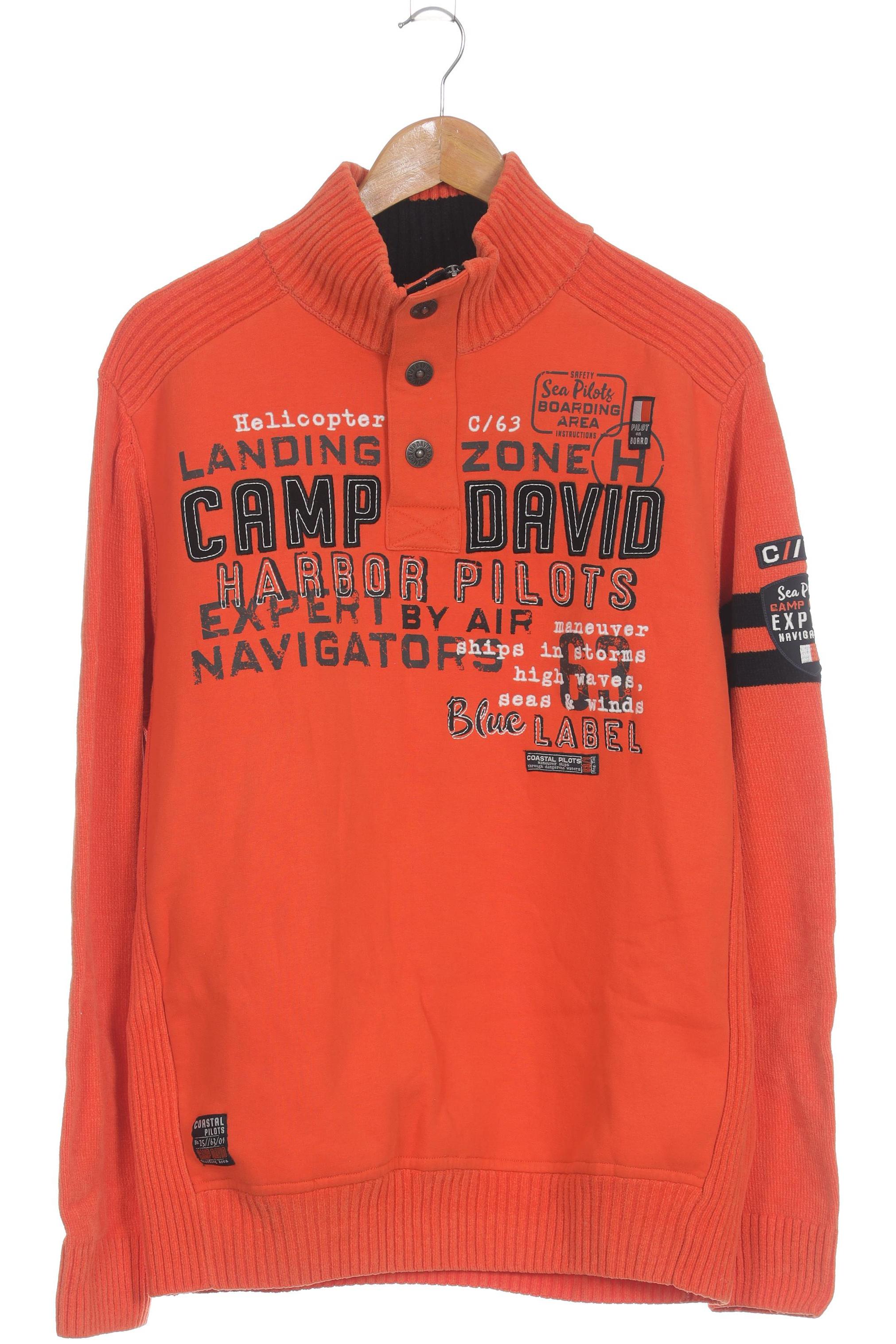 Thumbnail - Camp David Herren Sweatshirt, orange, Gr.