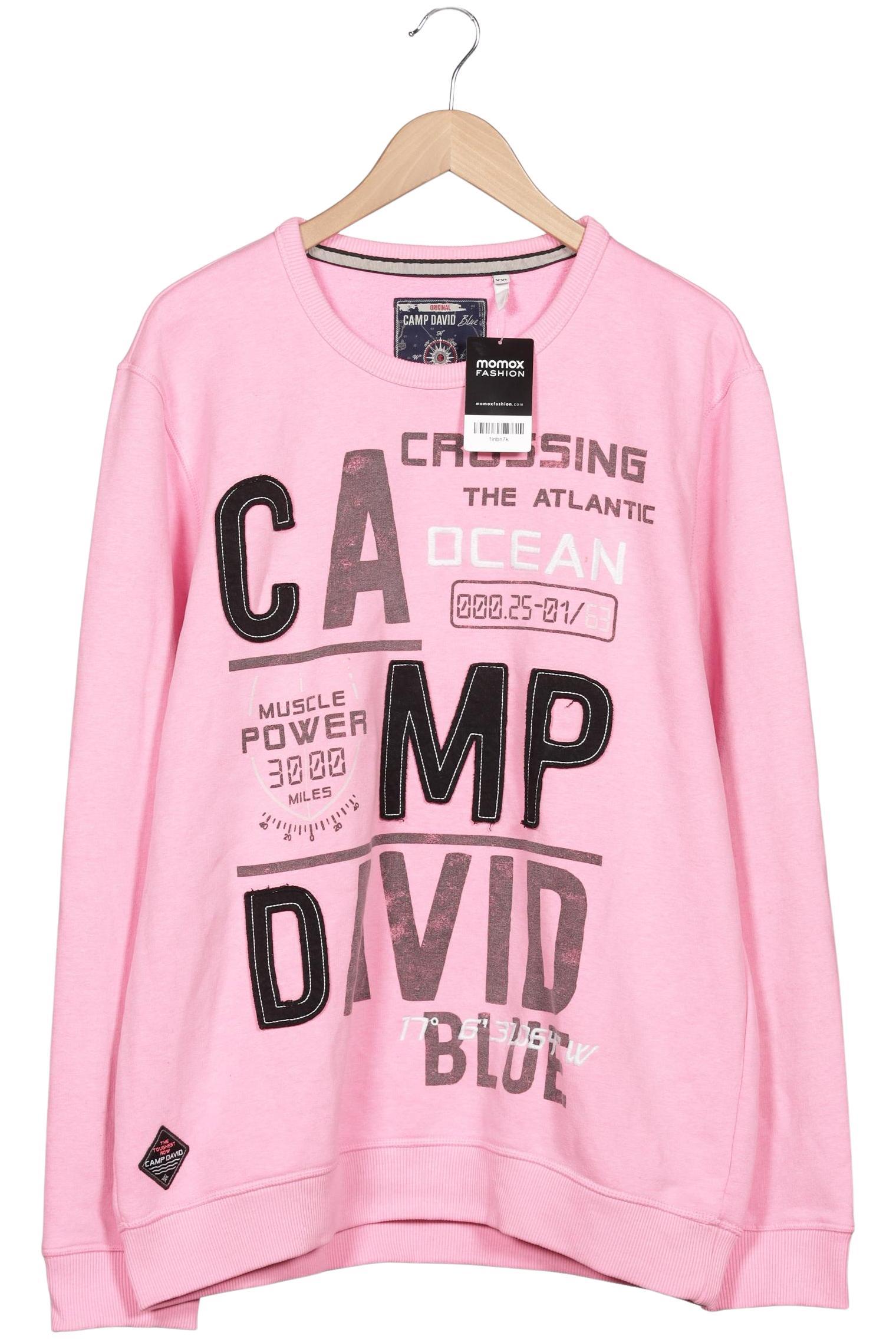 Thumbnail - Camp David Herren Sweatshirt, pink, Gr. 56