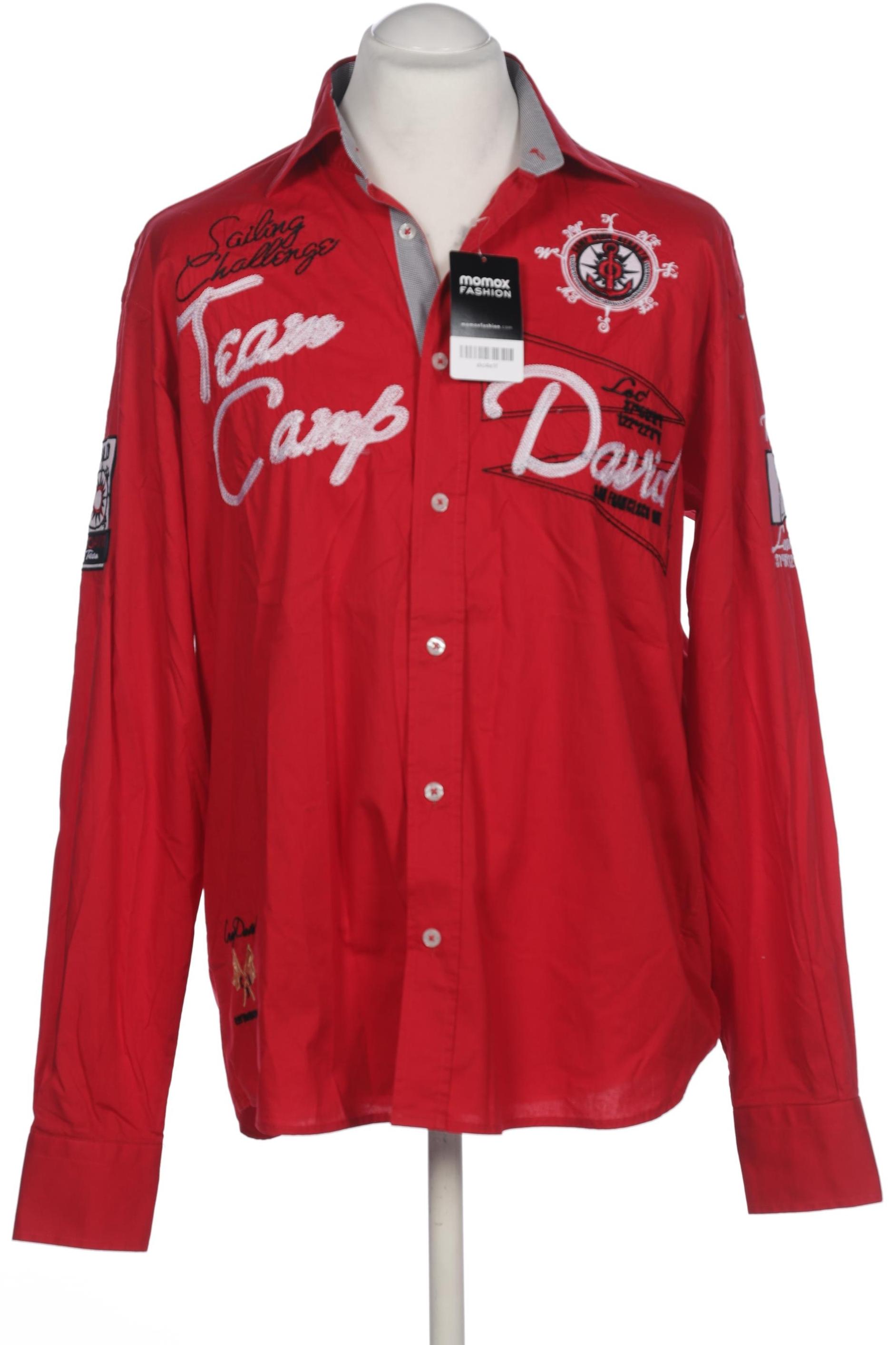 Thumbnail - Camp David Herren Hemd, rot, Gr. 52