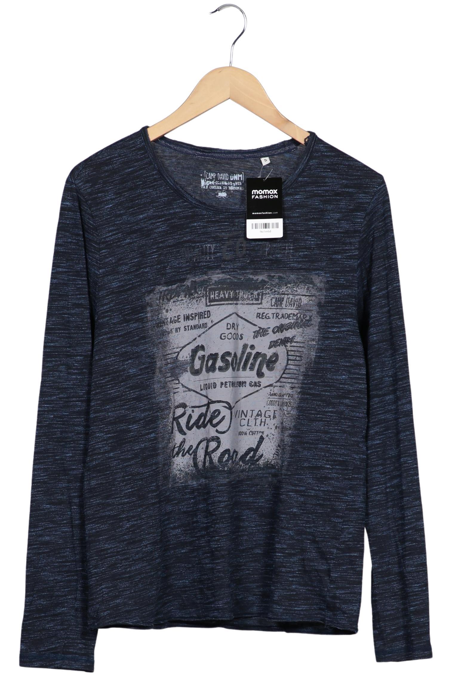 Thumbnail - Camp David Herren Langarmshirt, marineblau, Gr. 46