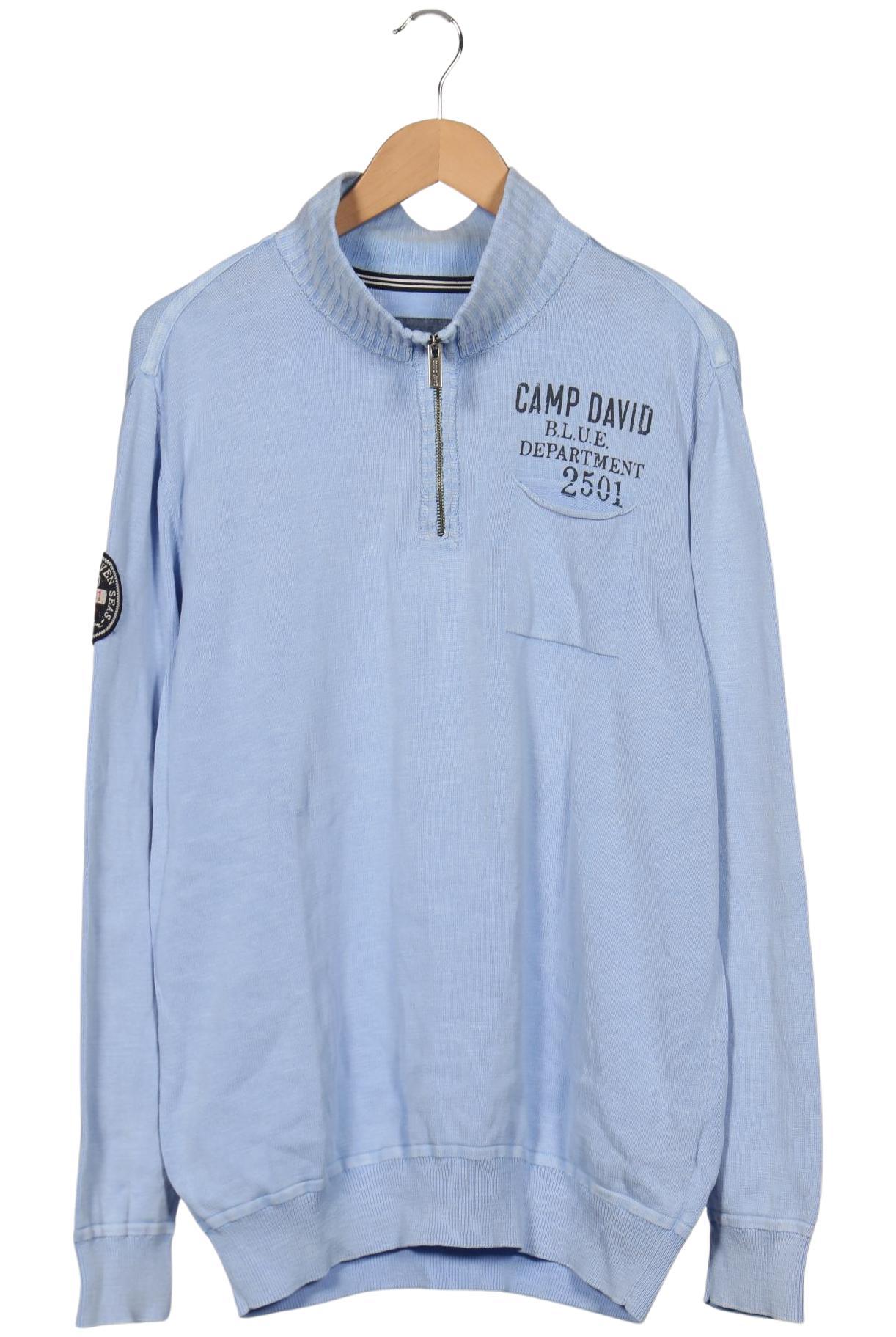 Thumbnail - Camp David Herren Pullover, hellblau, Gr. 54