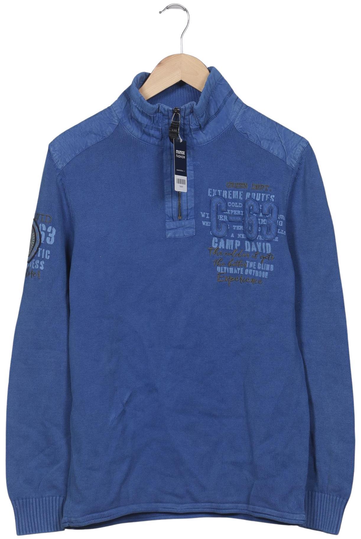 Thumbnail - Camp David Herren Pullover, blau, Gr. 48