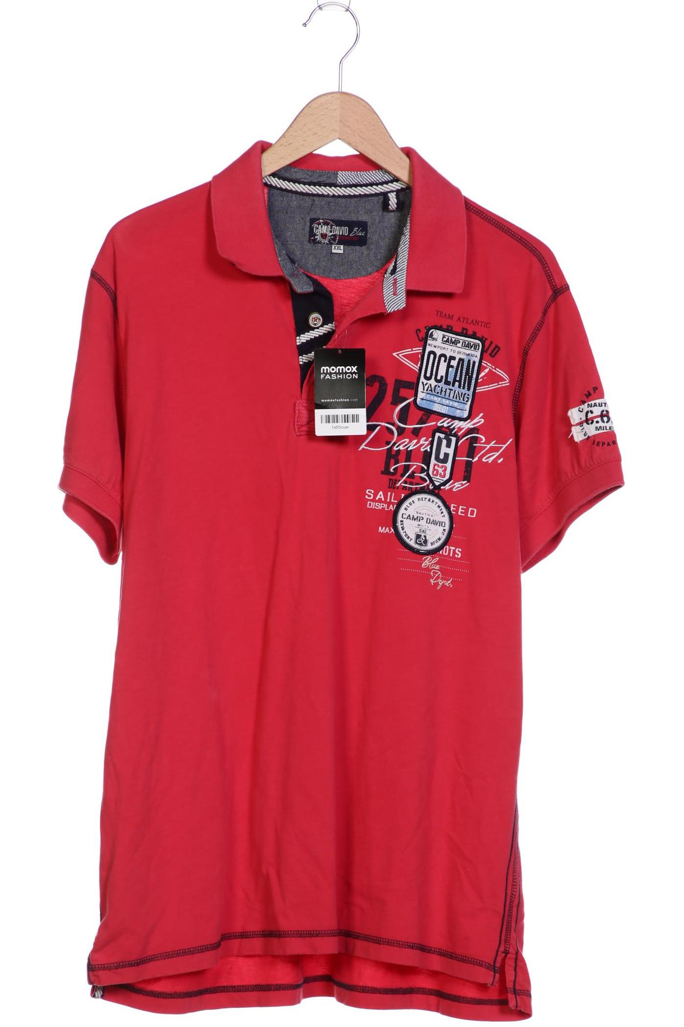 

Camp David Herren Poloshirt, rot