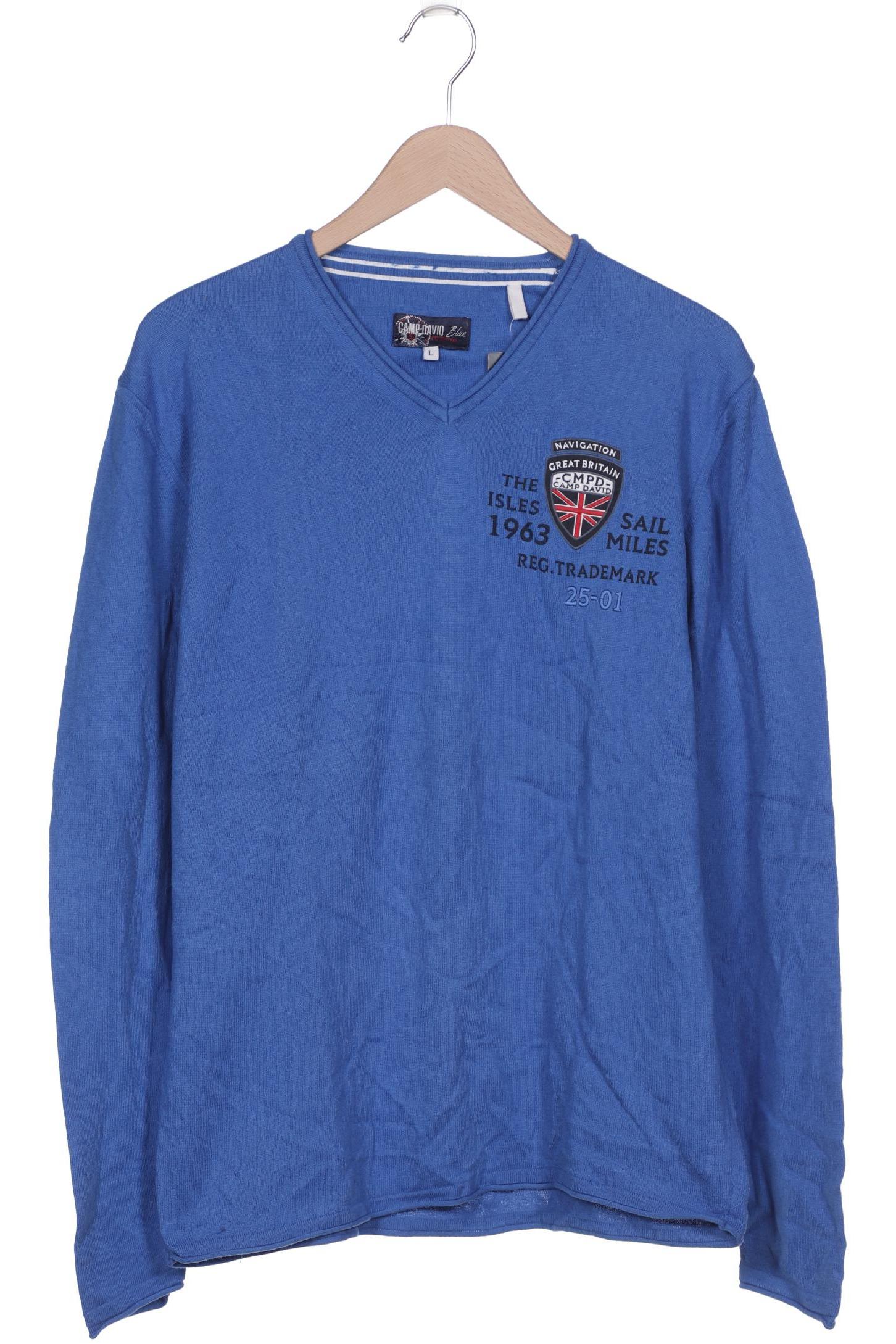 

Camp David Herren Pullover, blau