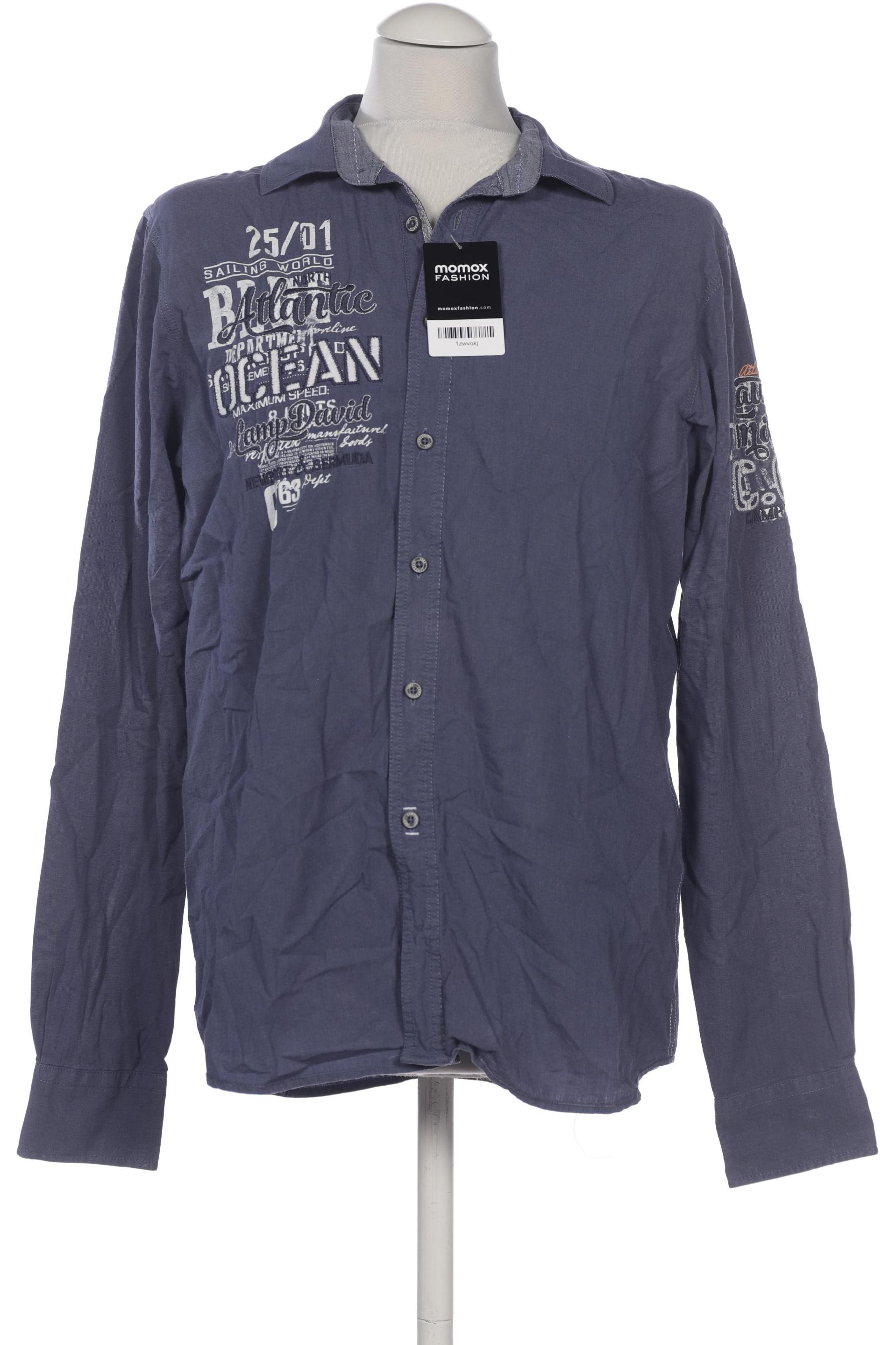 

Camp David Herren Hemd, blau, Gr. 48