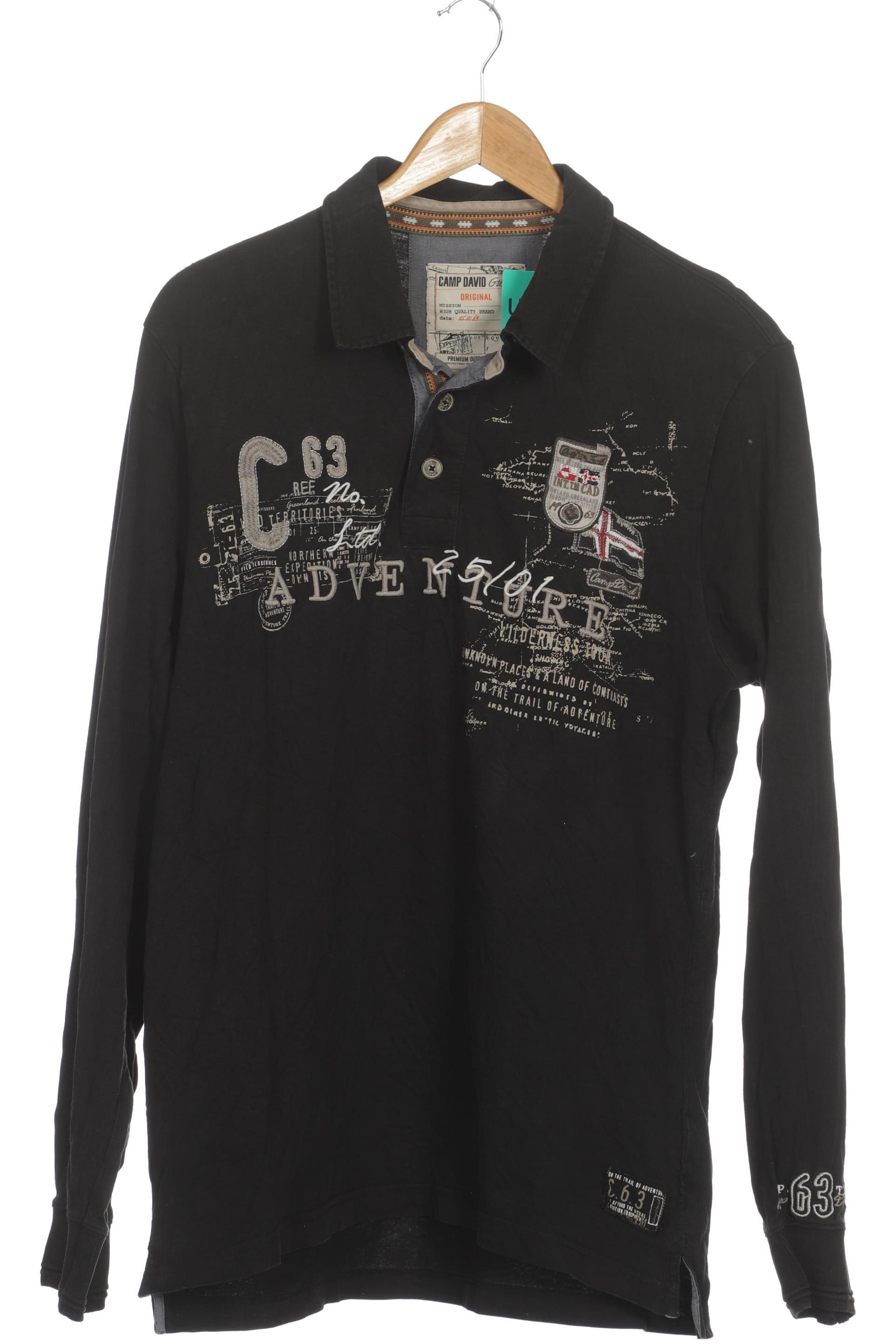 

Camp David Herren Poloshirt, schwarz, Gr.