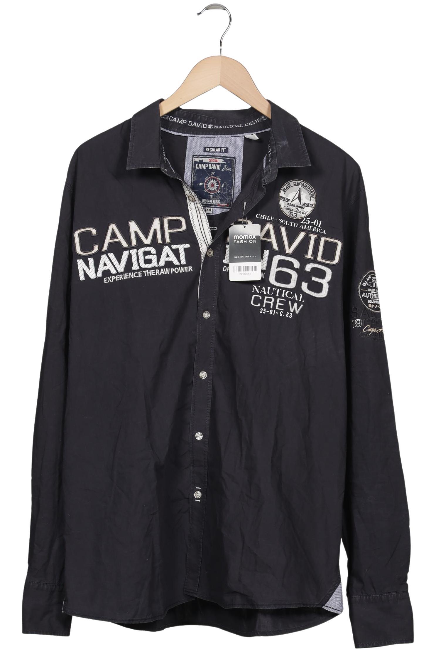 Thumbnail - Camp David Herren Hemd, schwarz, Gr. 56