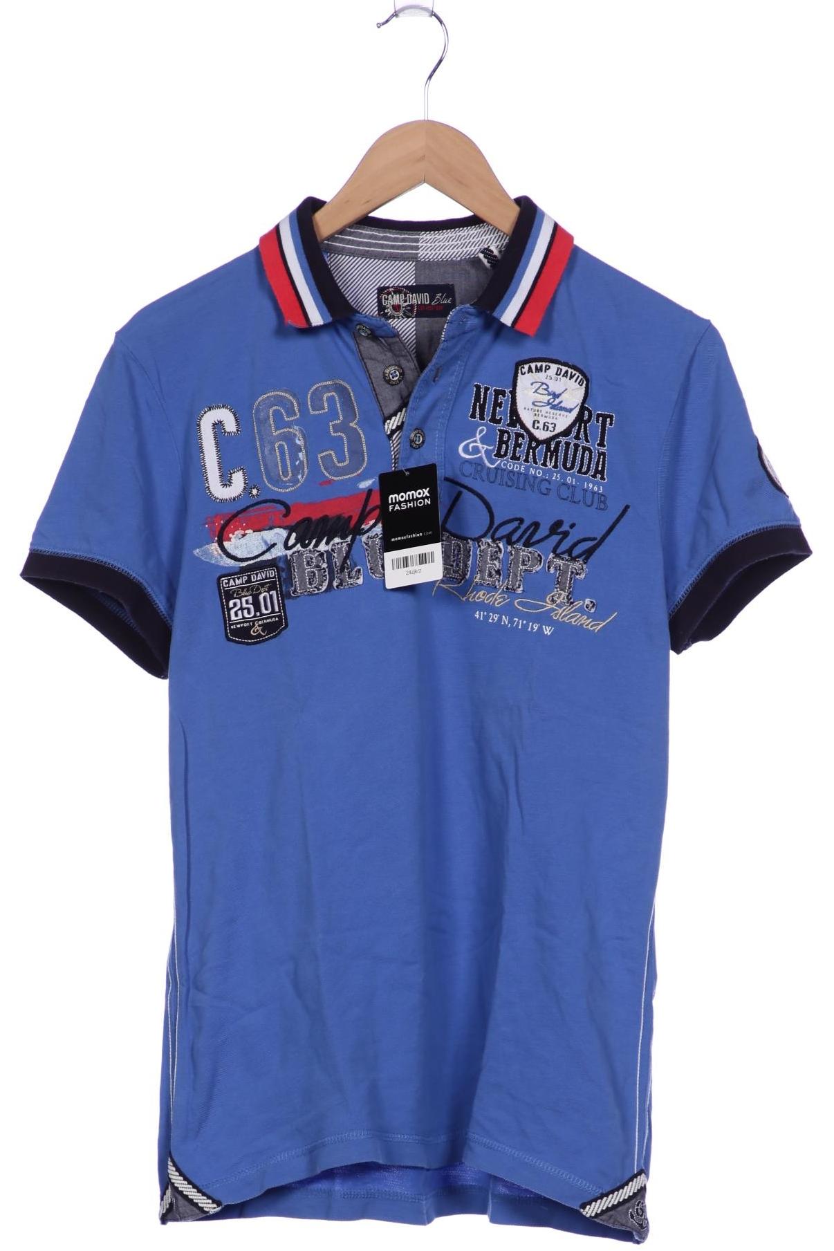 

Camp David Herren Poloshirt, blau, Gr. 48