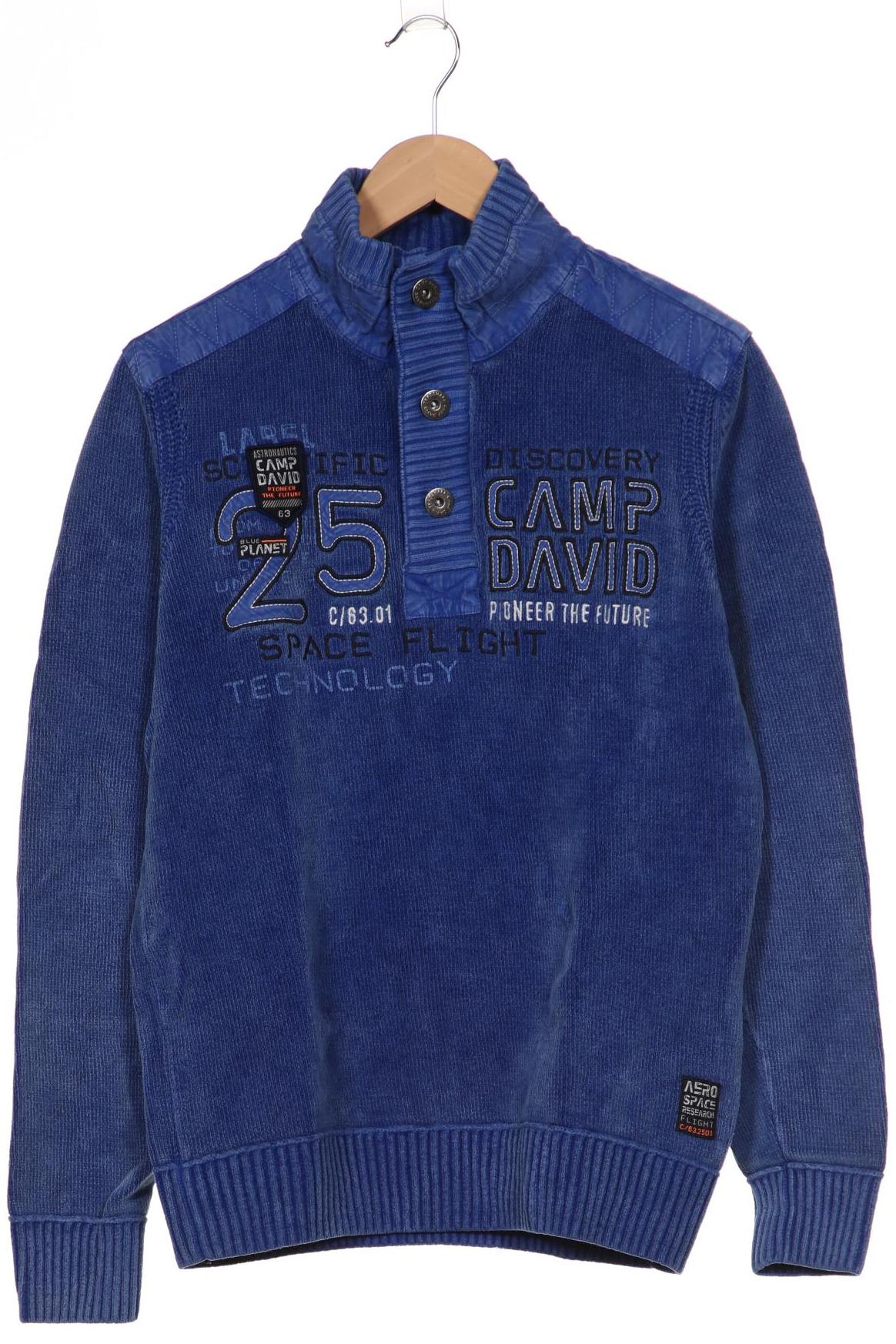 

Camp David Herren Pullover, blau