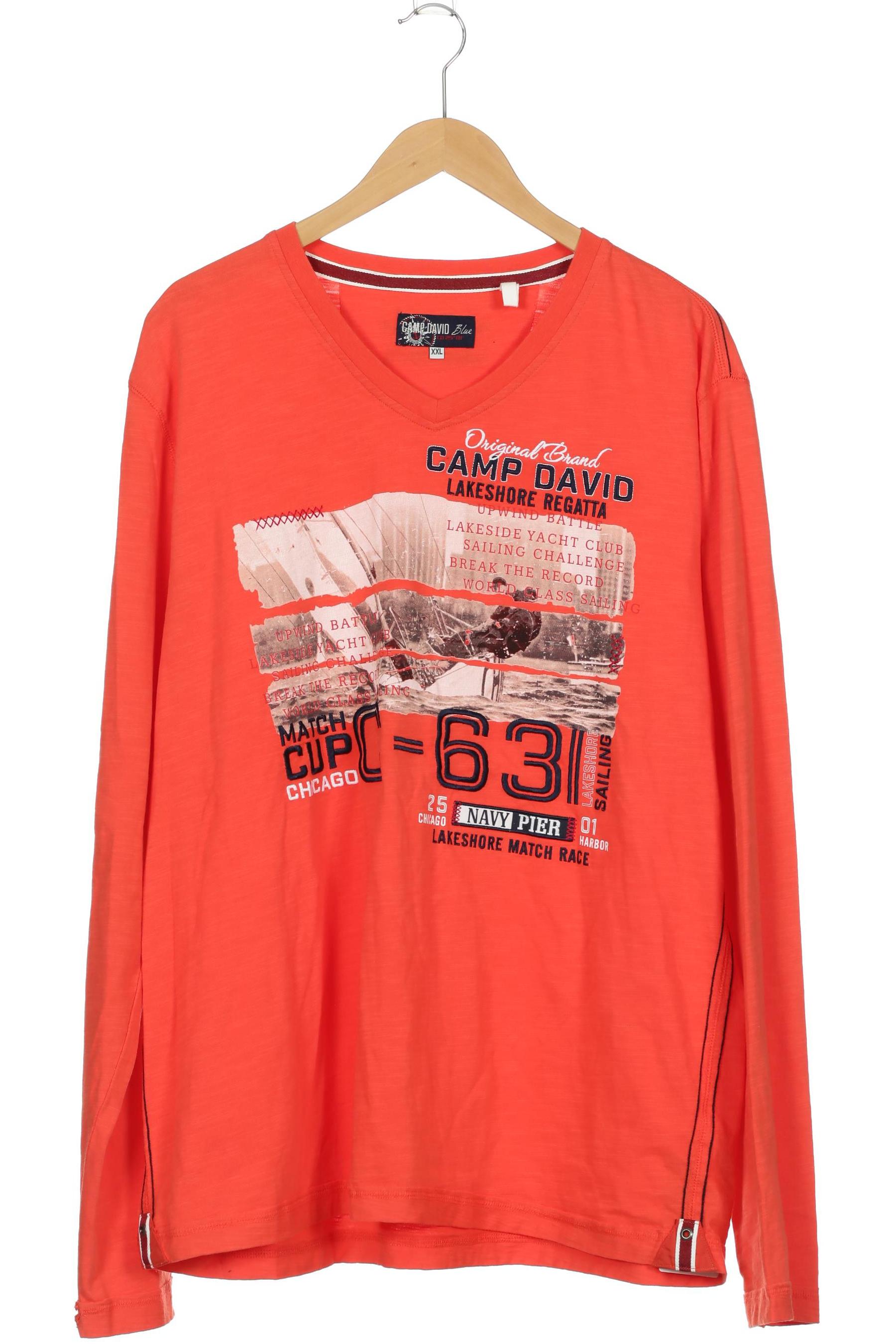 

Camp David Herren Langarmshirt, rot, Gr. 56