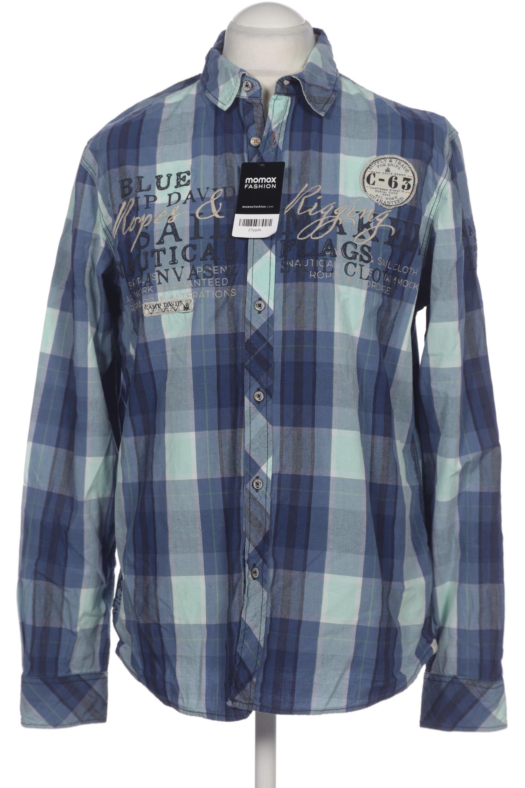 

Camp David Herren Hemd, blau