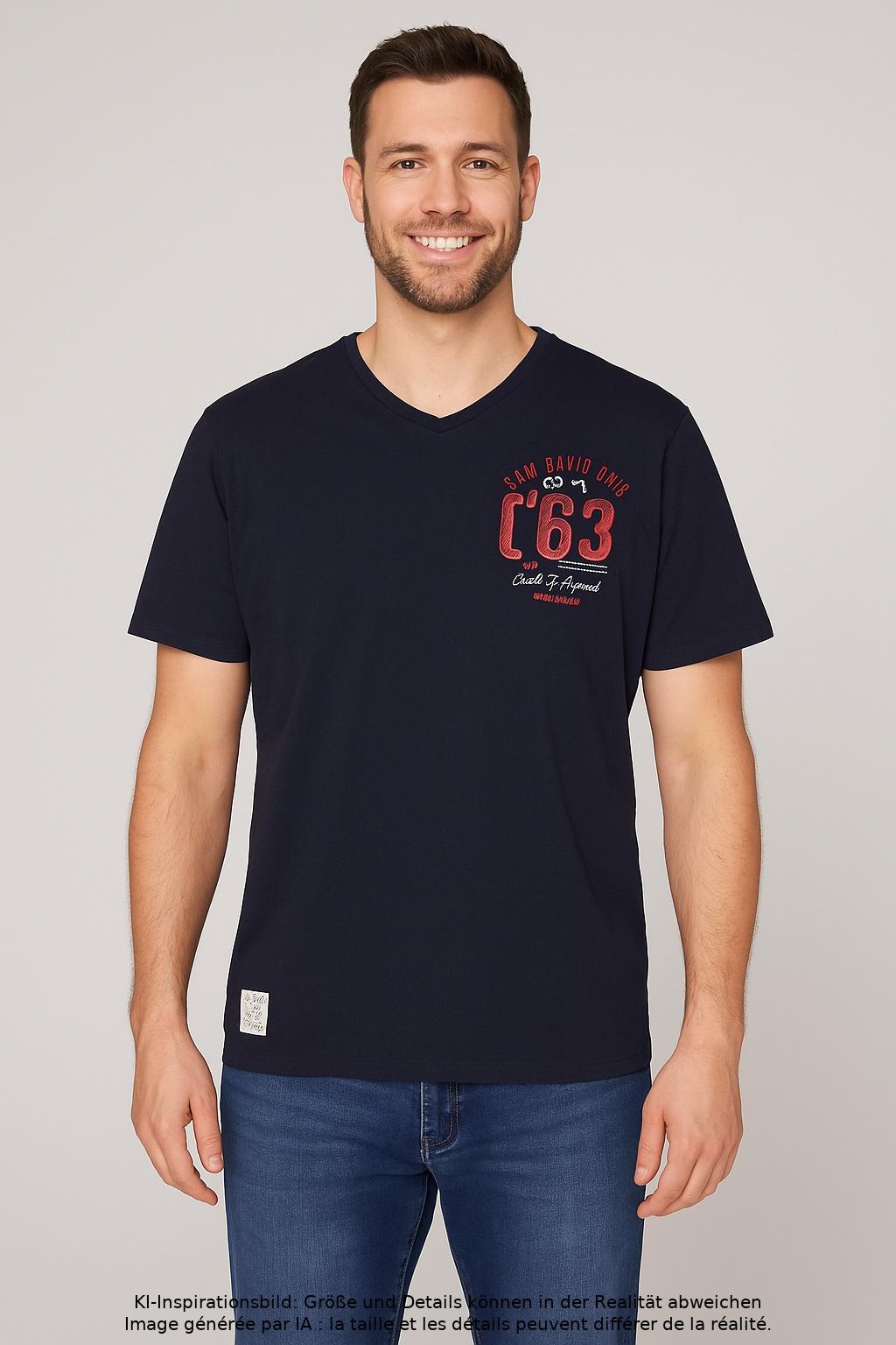 

Camp David Herren T-Shirt, marineblau, Gr. 54