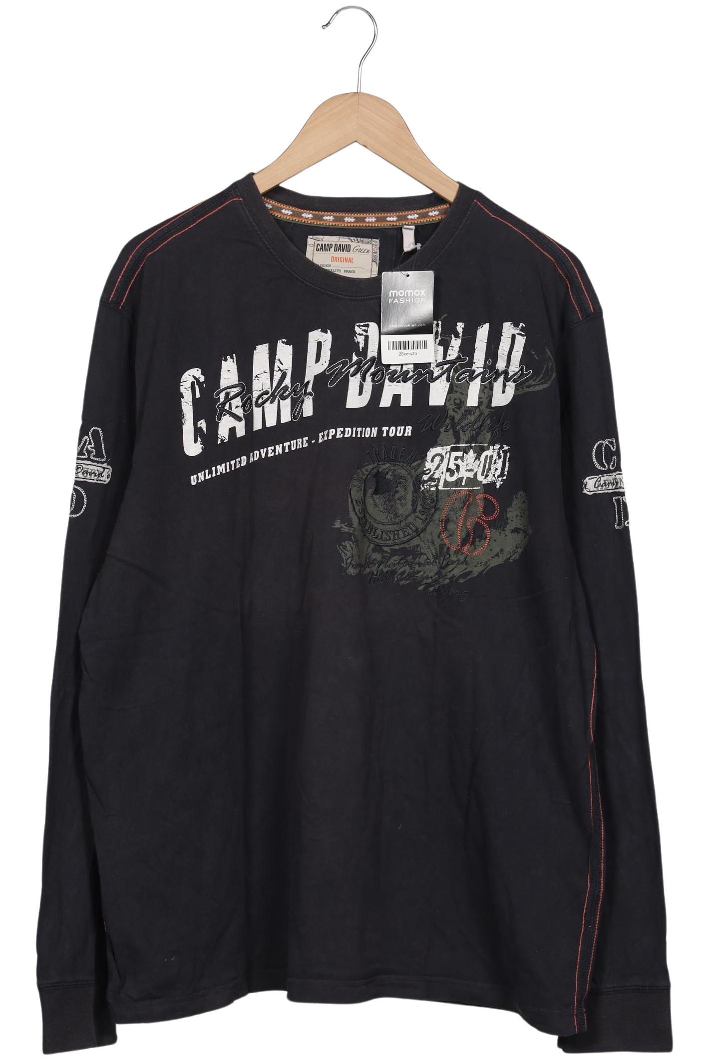 

Camp David Herren Langarmshirt, marineblau, Gr. 58